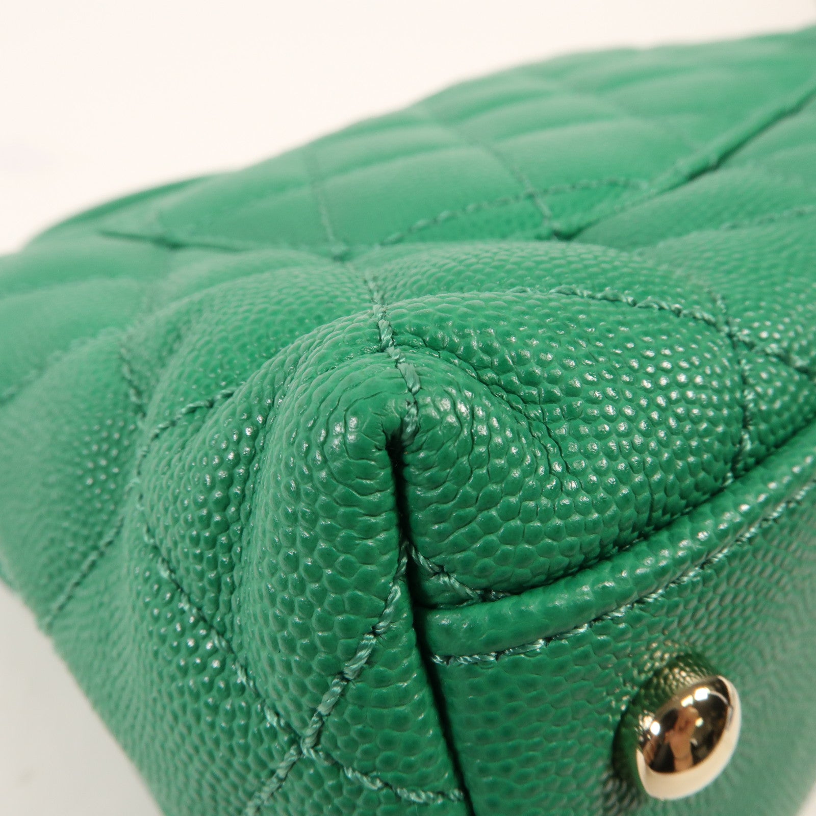 CHANEL 牛皮皮革Coco Handle Small金扣手挽肩背兩用袋