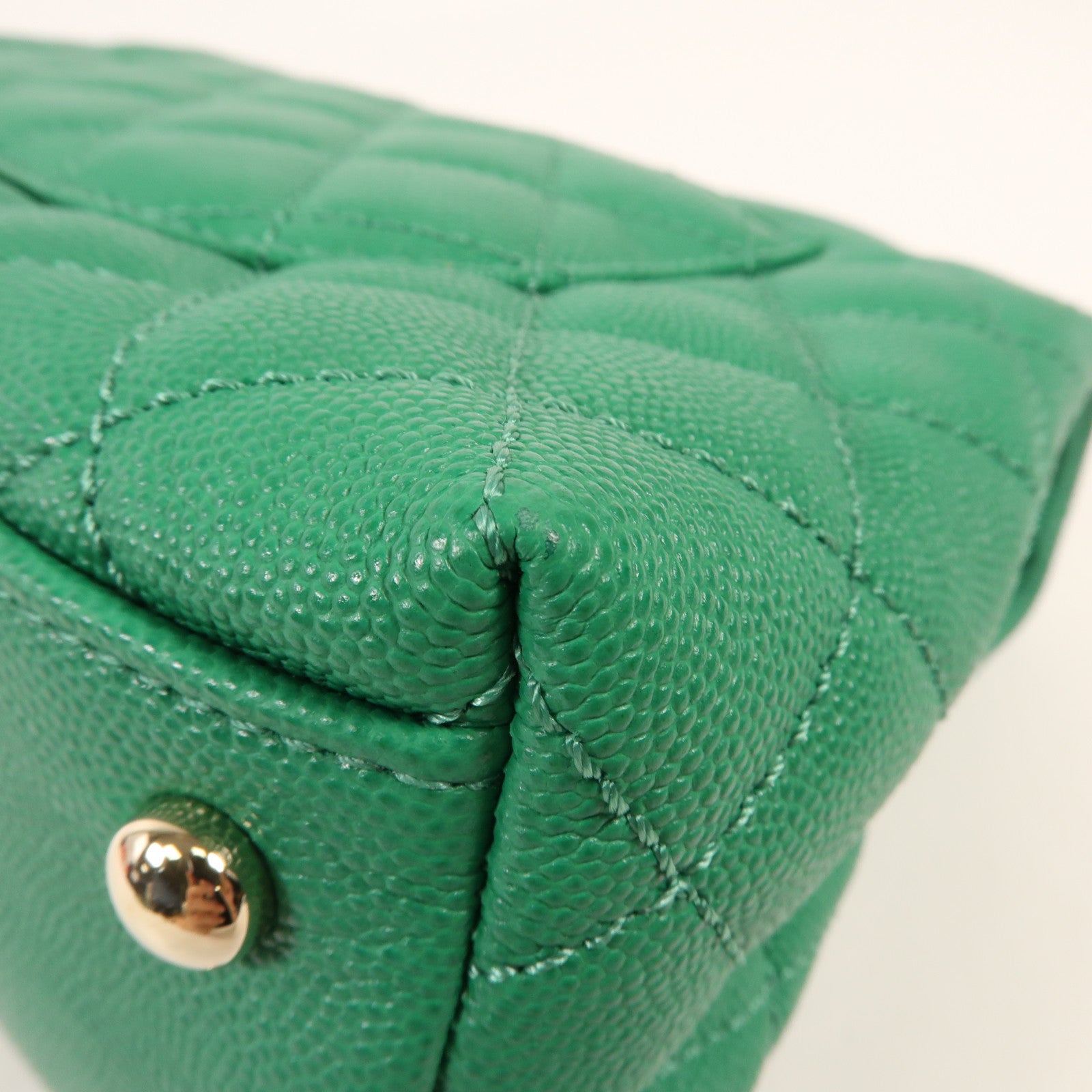 CHANEL 牛皮皮革Coco Handle Small金扣手挽肩背兩用袋