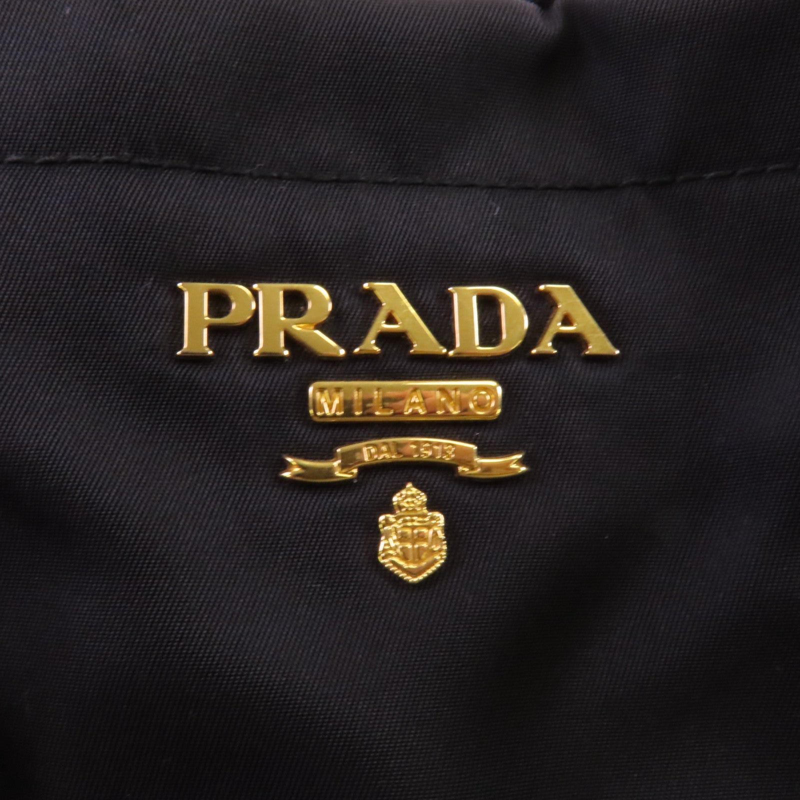 PRADA 尼龍2Way Shoulder金扣手挽肩背兩用袋