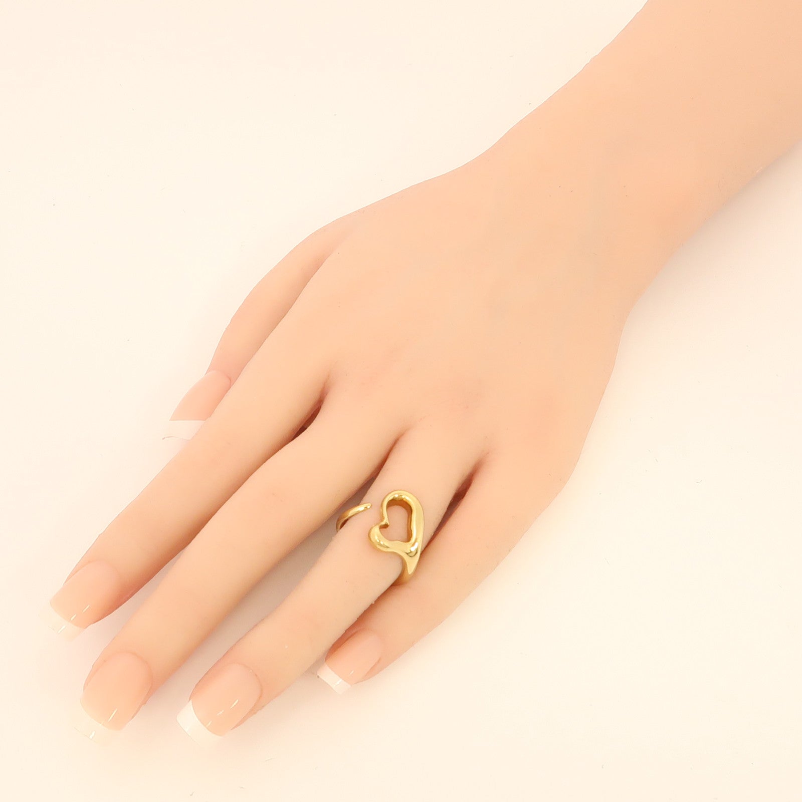 TIFFANY＆CO 18K黃金Heart Ring戒指US#5.5