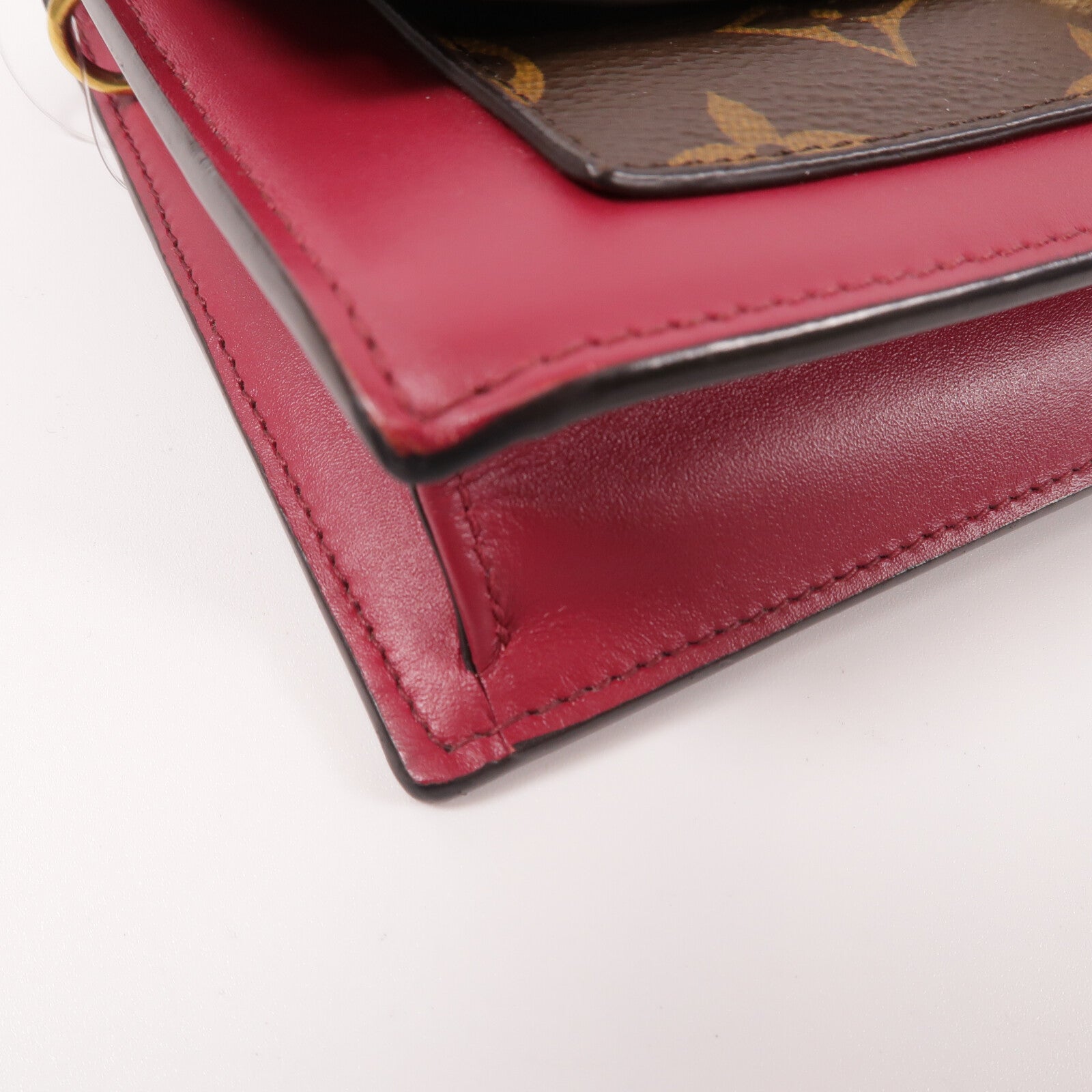 LOUIS VUITTON Monogram Portefeuille Flore鏈帶肩背袋