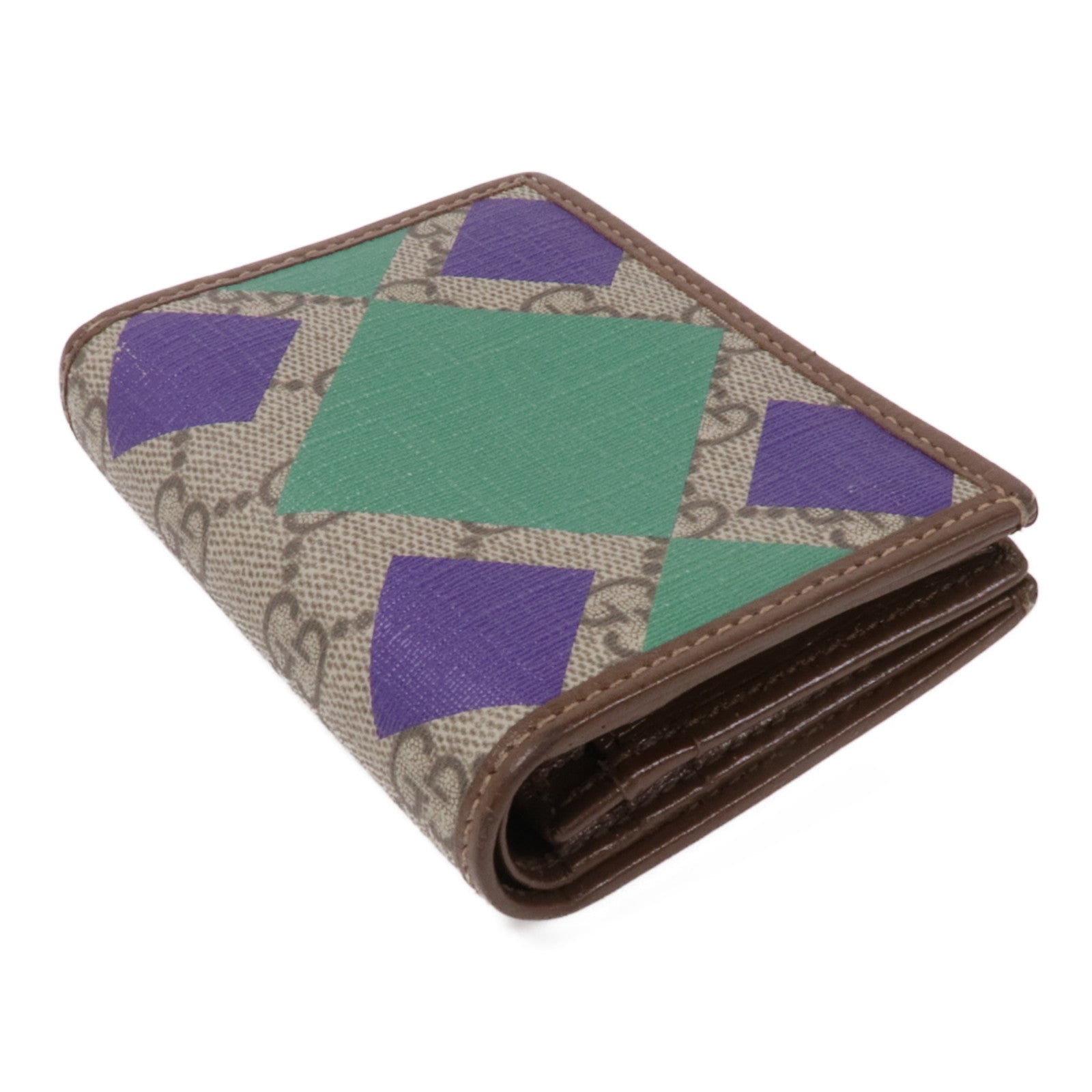 GUCCI 【激減優惠】塗層帆布Wallet金扣錢包