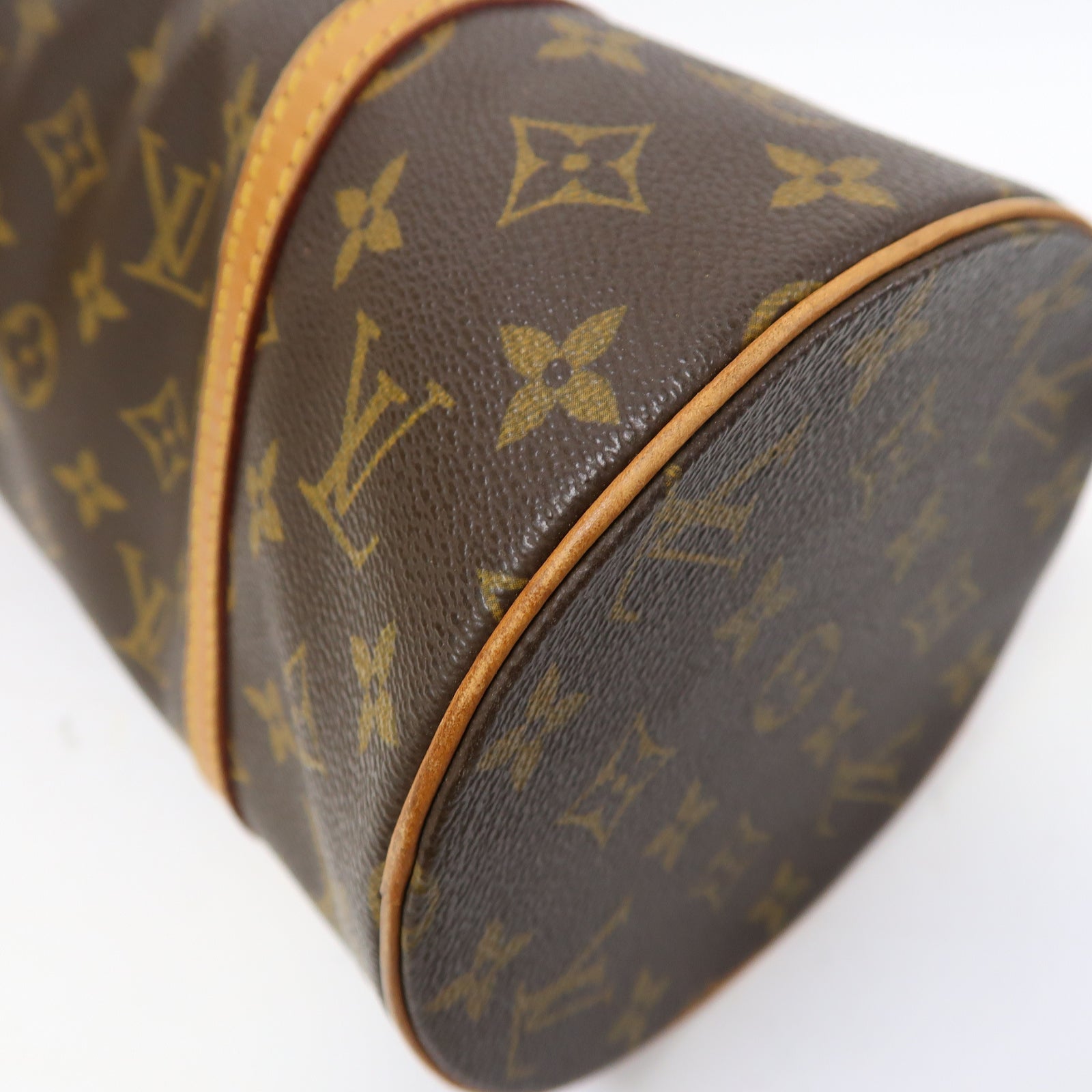 LOUIS VUITTON Monogram Papillon GM Shoulder Bag金扣肩背袋啡色