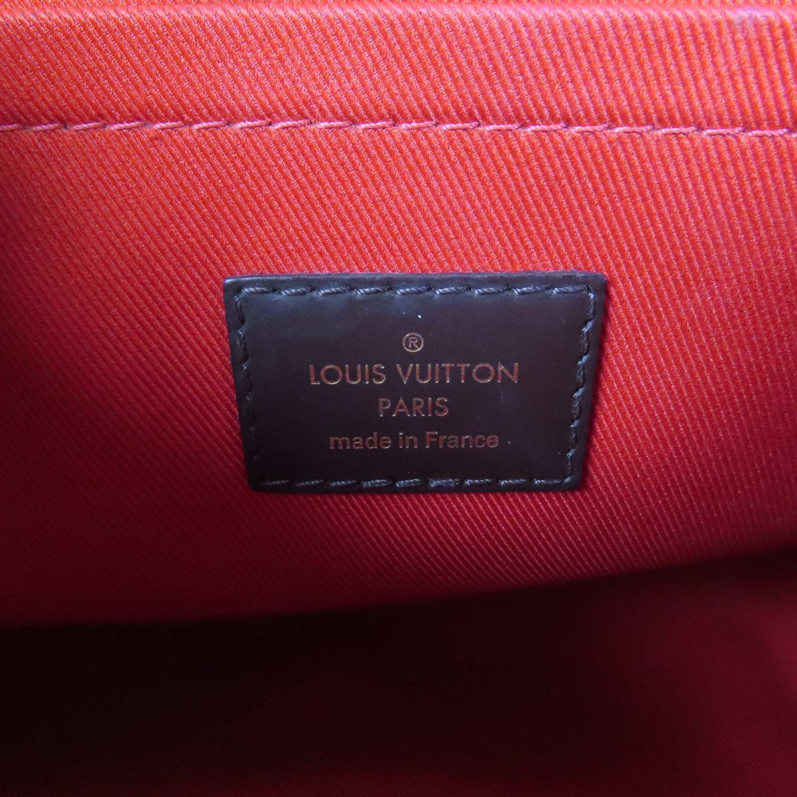 LOUIS VUITTON Damier Croisette金扣手挽肩背兩用袋