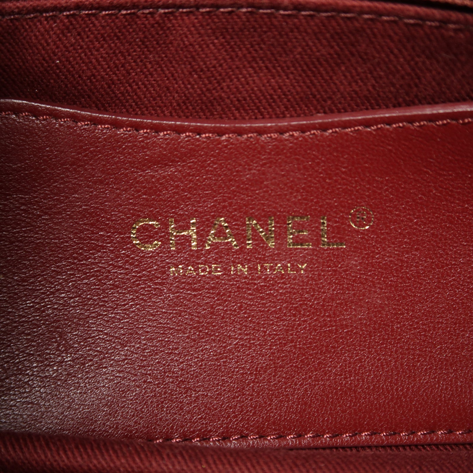 CHANEL 牛皮皮革Shoulder Bag金扣鏈帶肩背袋