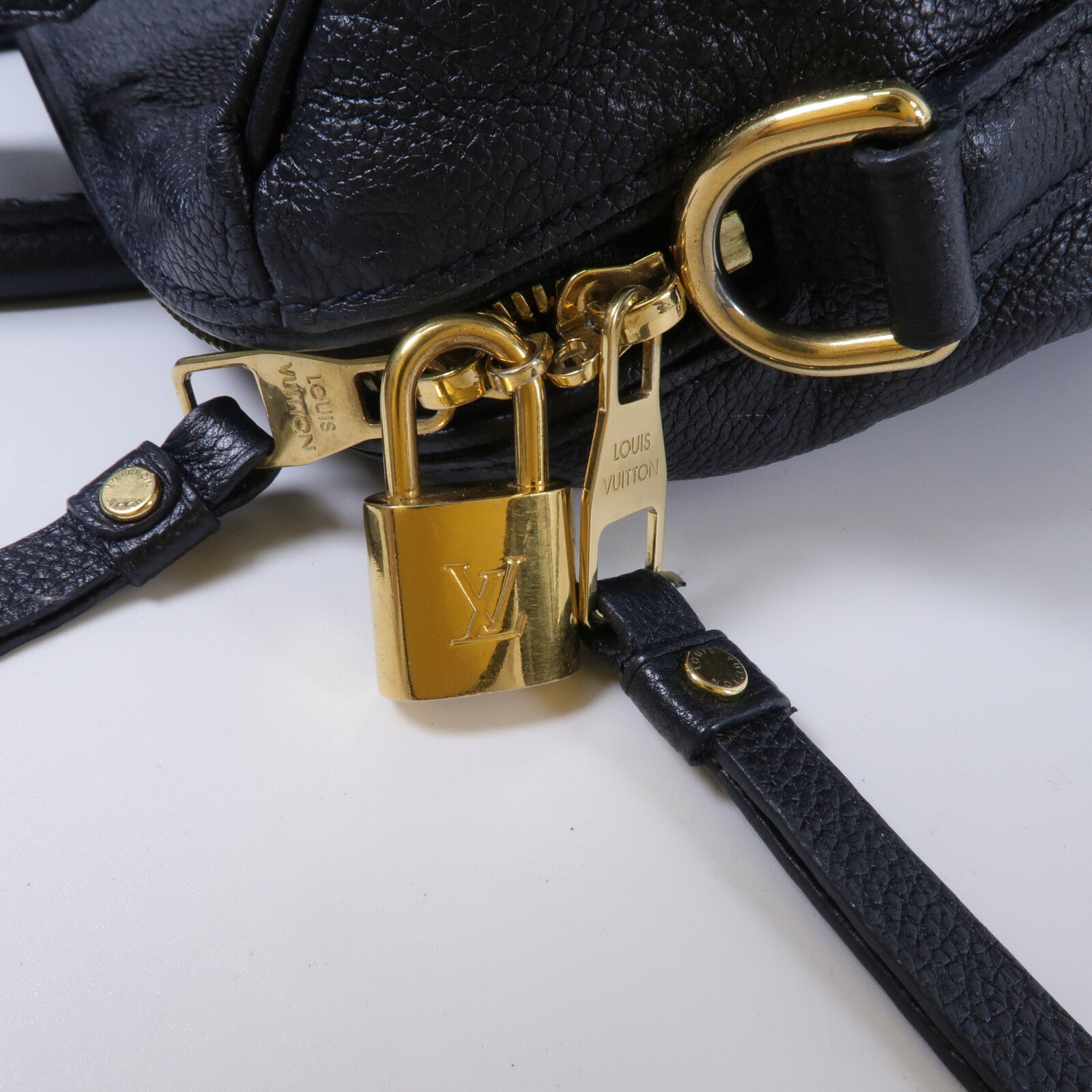 LOUIS VUITTON Monogram Empreinte Speedy Bandouliere 25手挽肩背兩用袋