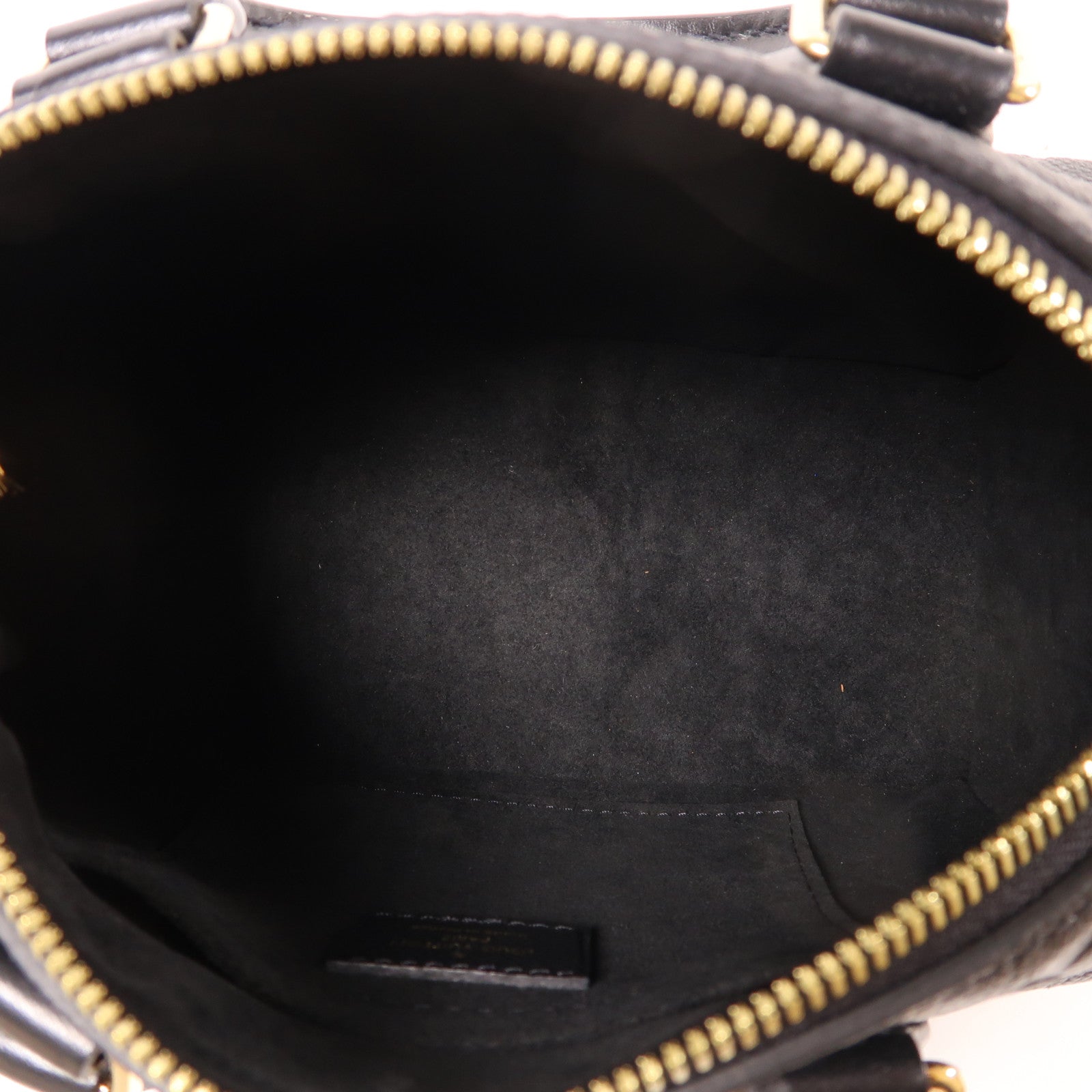 LOUIS VUITTON Monogram Empreinte Speedy Bandouiere 20金扣手挽肩背兩用袋黑色