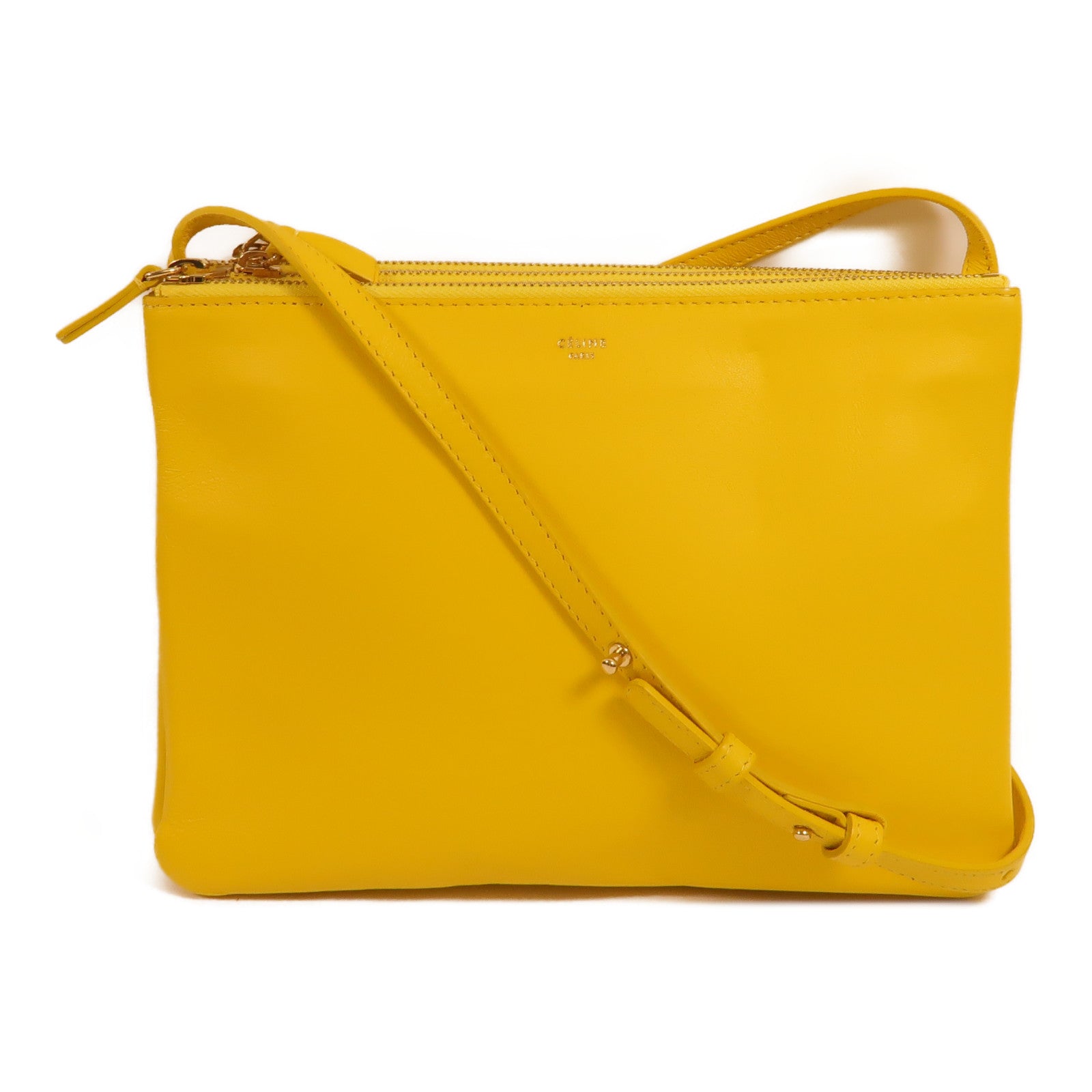 CELINE 羊皮皮革Trio Large肩背袋