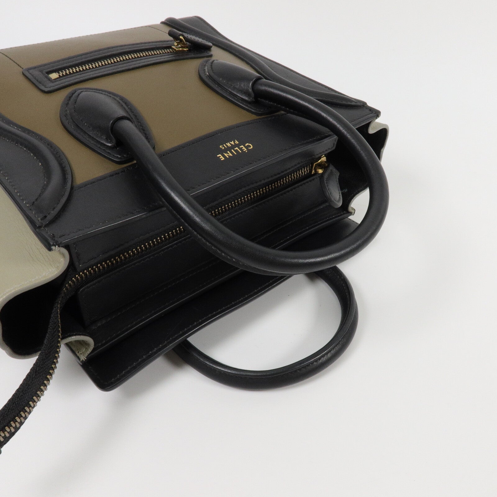CELINE 牛皮皮革Nano Luggage手挽肩背兩用袋