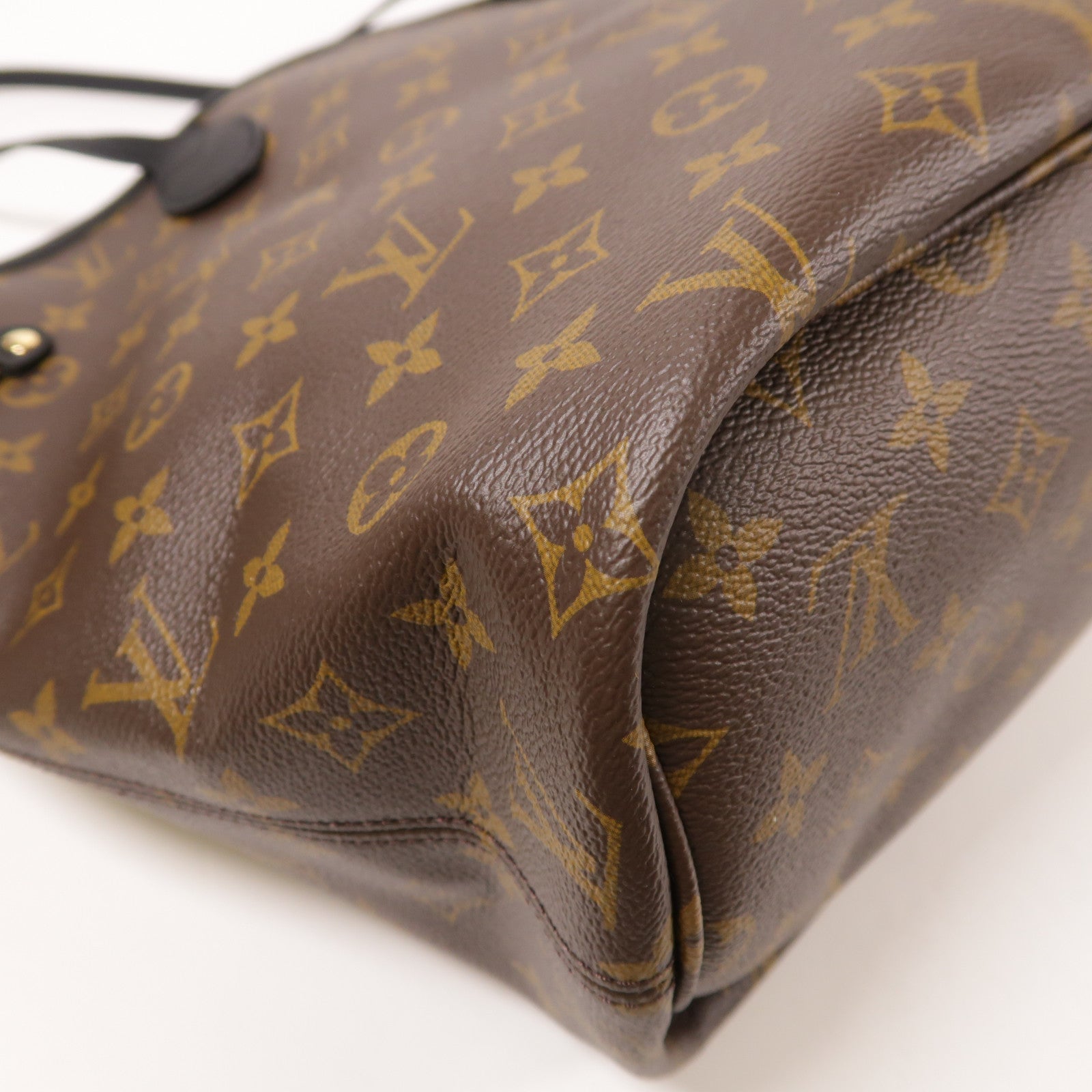 LOUIS VUITTON Monogram Neverfull Inside Out MM金扣手挽袋