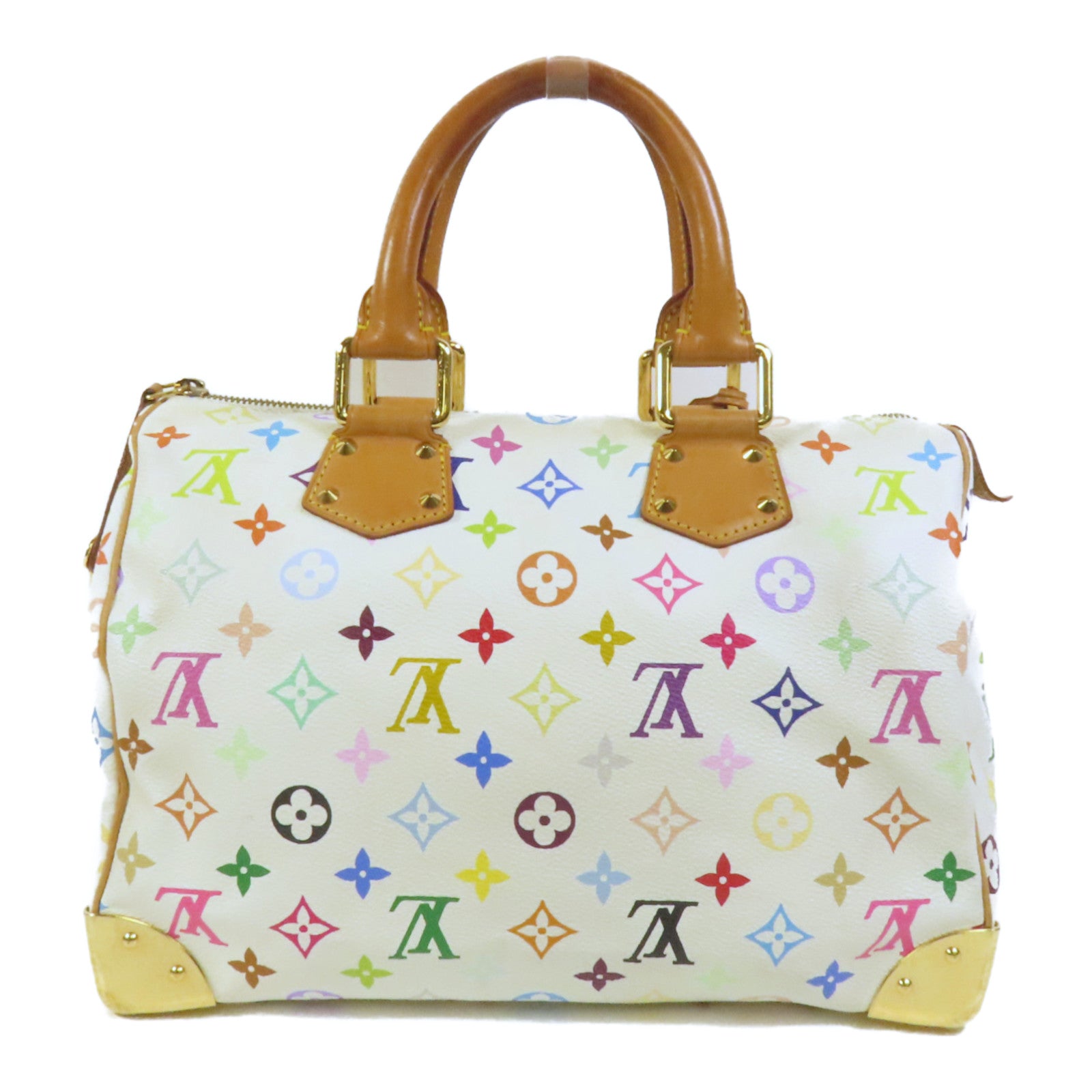LOUIS VUITTON Monogram Multicolore Speedy 30金扣手挽袋