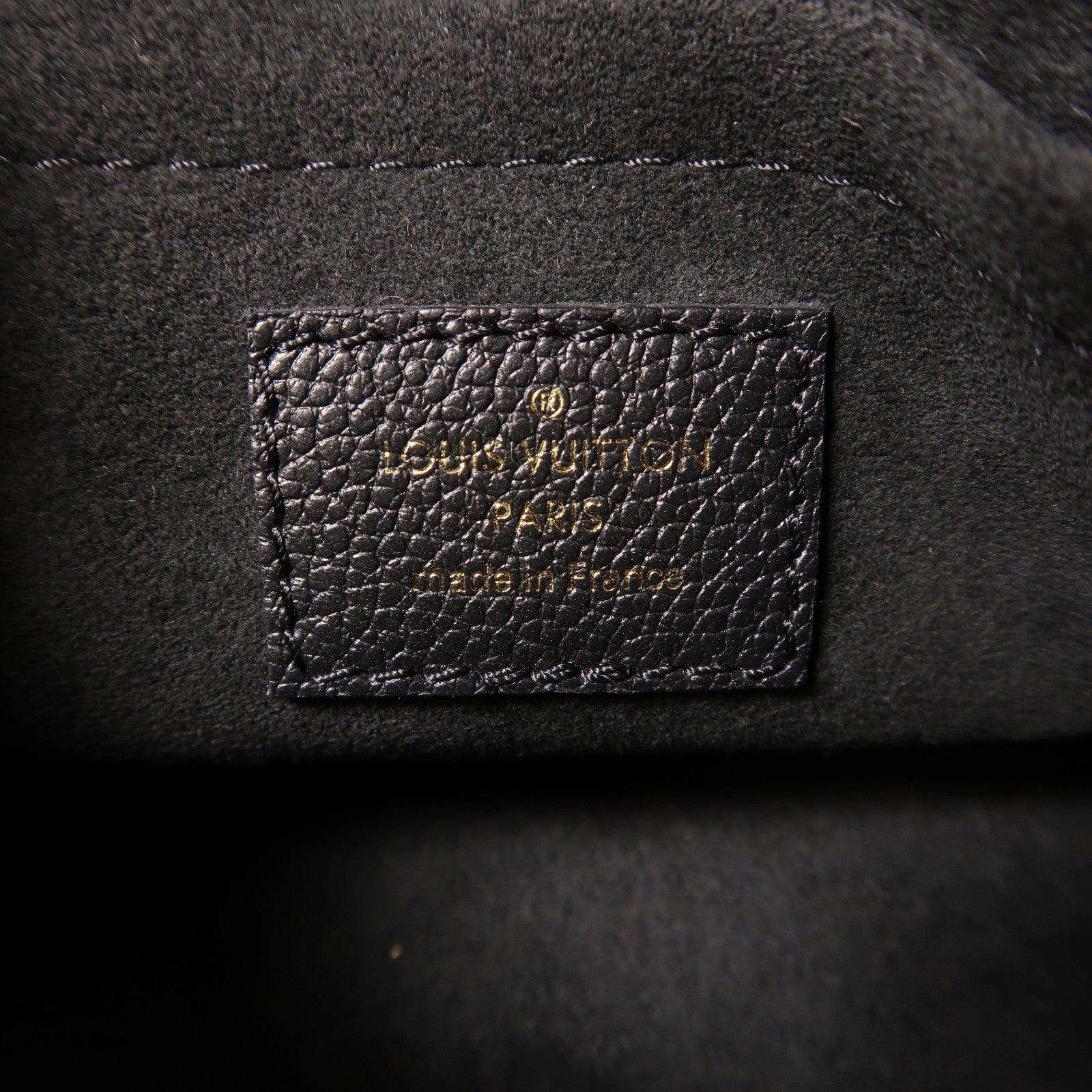 LOUIS VUITTON Monogram Empreinte Speedy Bandouiere 20金扣手挽肩背兩用袋黑色
