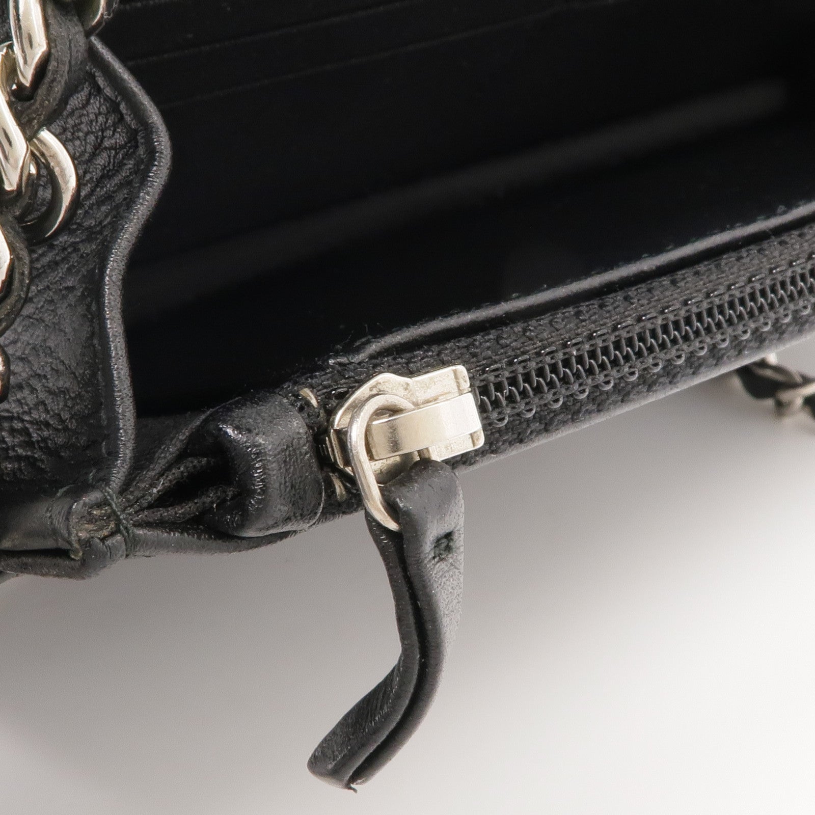 CHANEL 羊皮皮革WOC Wallet On Chain銀扣鏈帶肩背袋