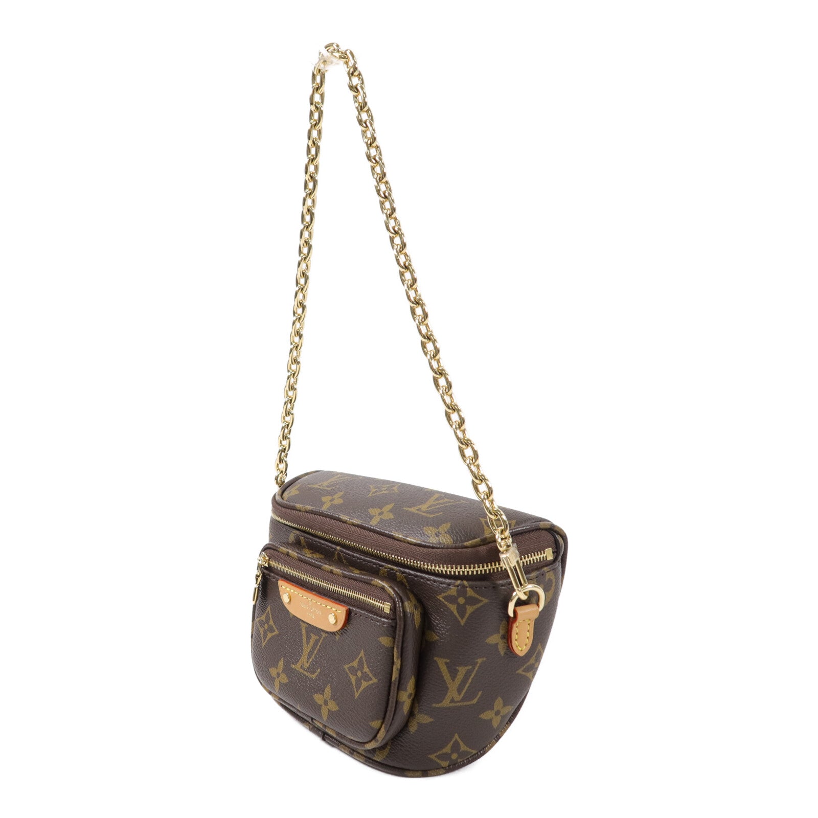 LOUIS VUITTON Monogram Mini Bumbag手挽肩背兩用袋棕色