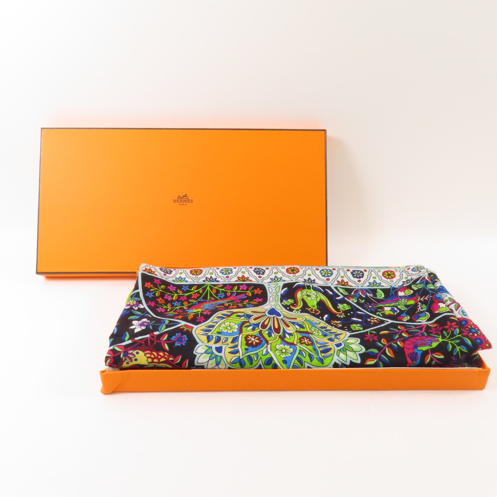 HERMES 羊絨/絲質Scarf圍巾
