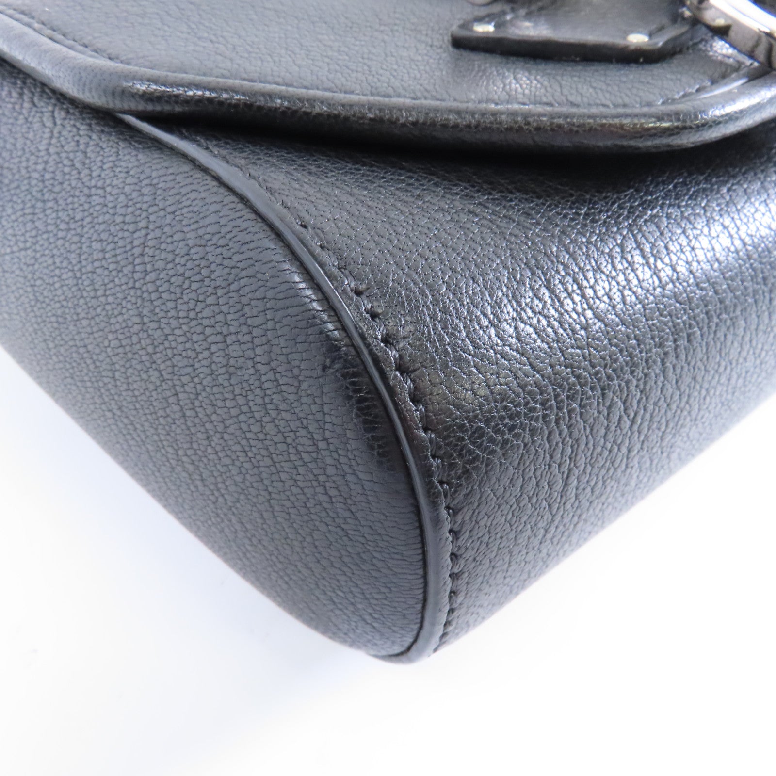 GIVENCHY 【激減優惠】山羊皮皮革Obsedia Crossbody Bag銀扣肩背袋黑色