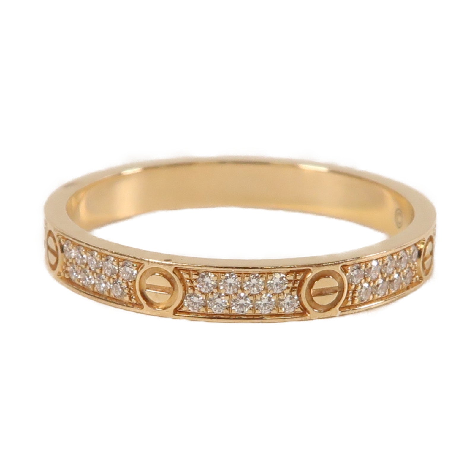 CARTIER 【激減優惠】18K玫瑰金Diamond Love Ring鑽石戒指US#6/Cartier#52