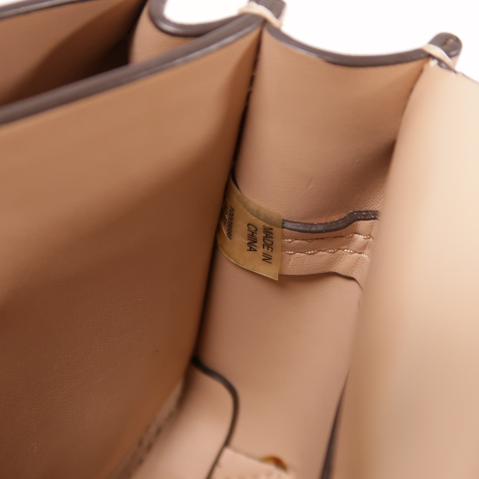 牛皮皮革2 Way Shoulder金扣手挽肩背兩用袋