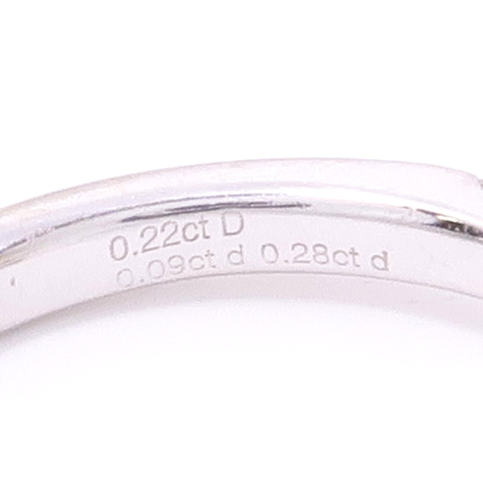 JEWELRY 【激減優惠】18K白金Diamond鑽石戒指US#4.5