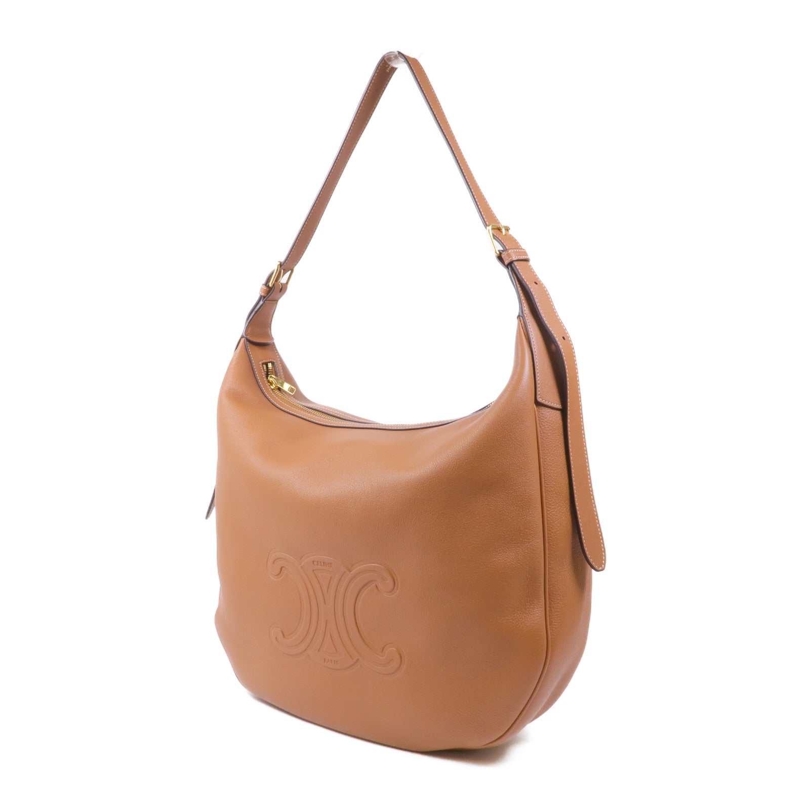 CELINE 牛皮皮革Heloise Bag金扣肩背袋