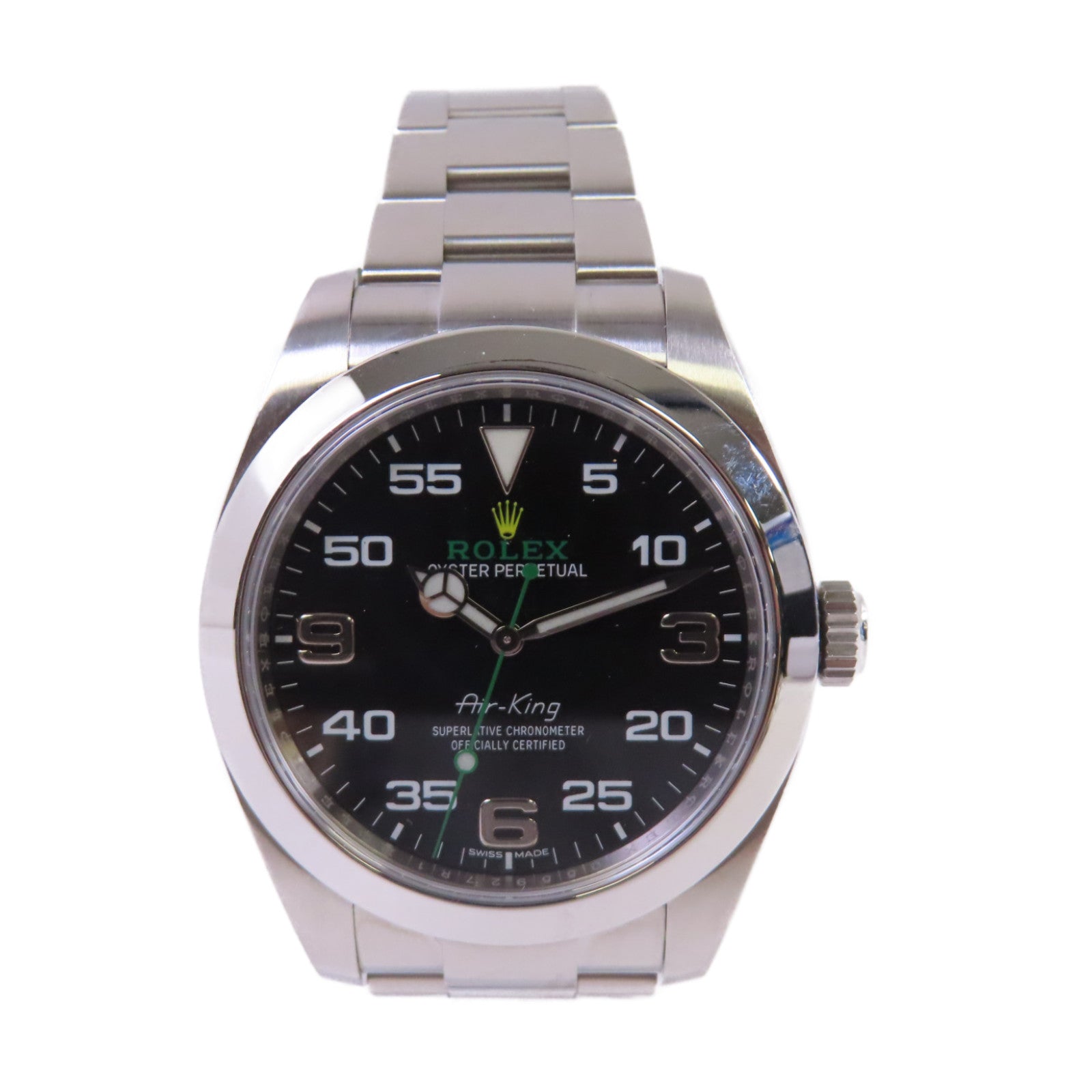 ROLEX Air king Watch不鏽鋼自動機芯手錶黑色