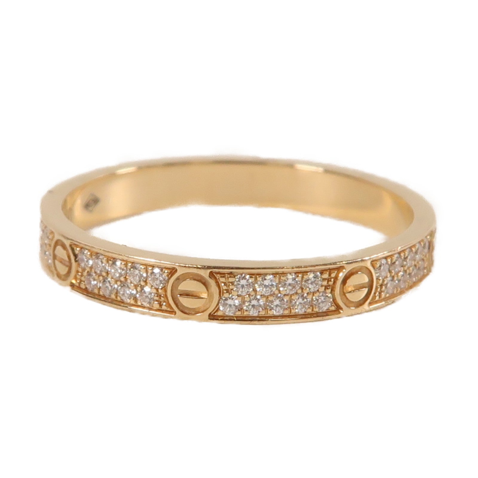 CARTIER 【激減優惠】18K玫瑰金Diamond Love Ring鑽石戒指US#6/Cartier#52