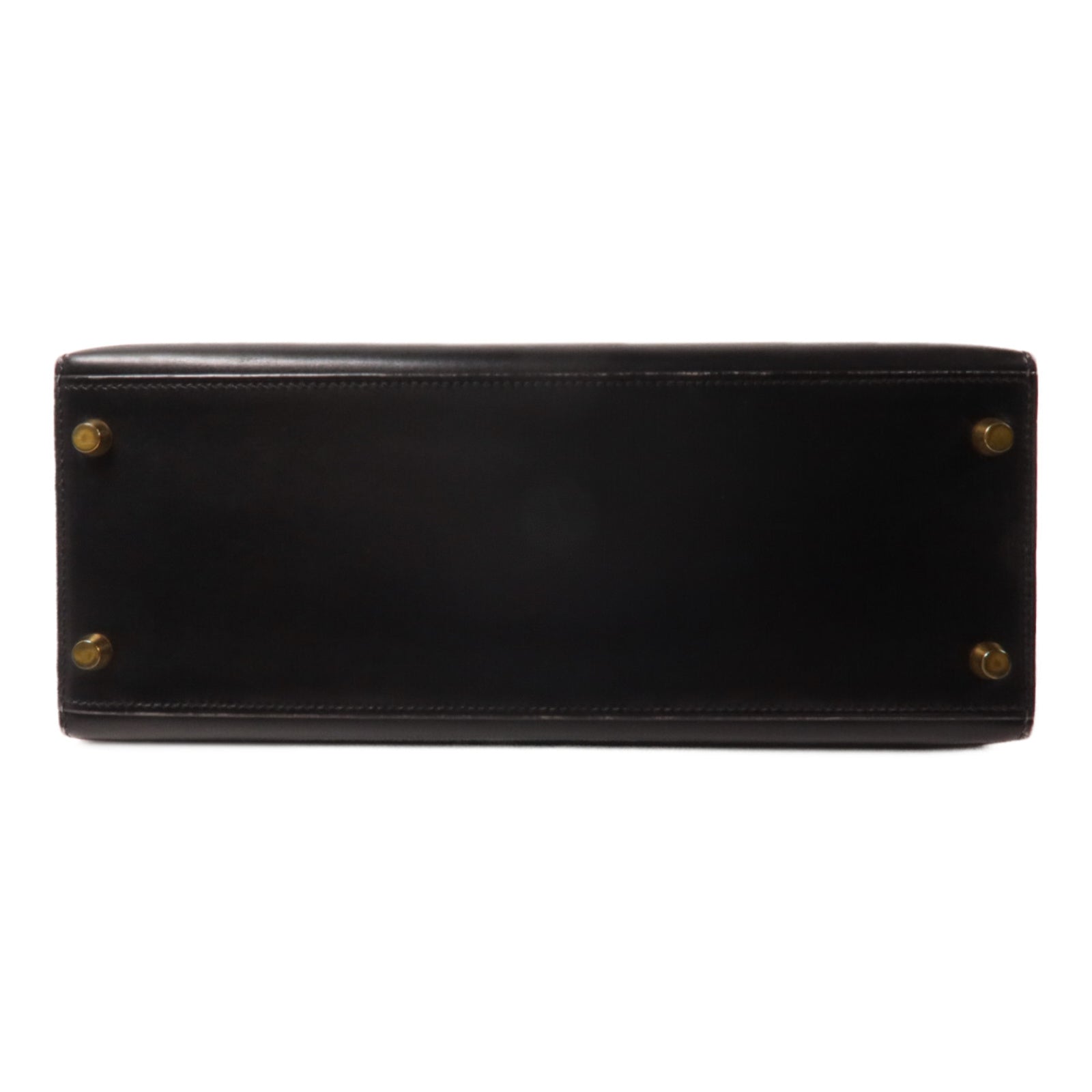 HERMES Box Calf皮革Kelly 28手挽肩背兩用袋Noir