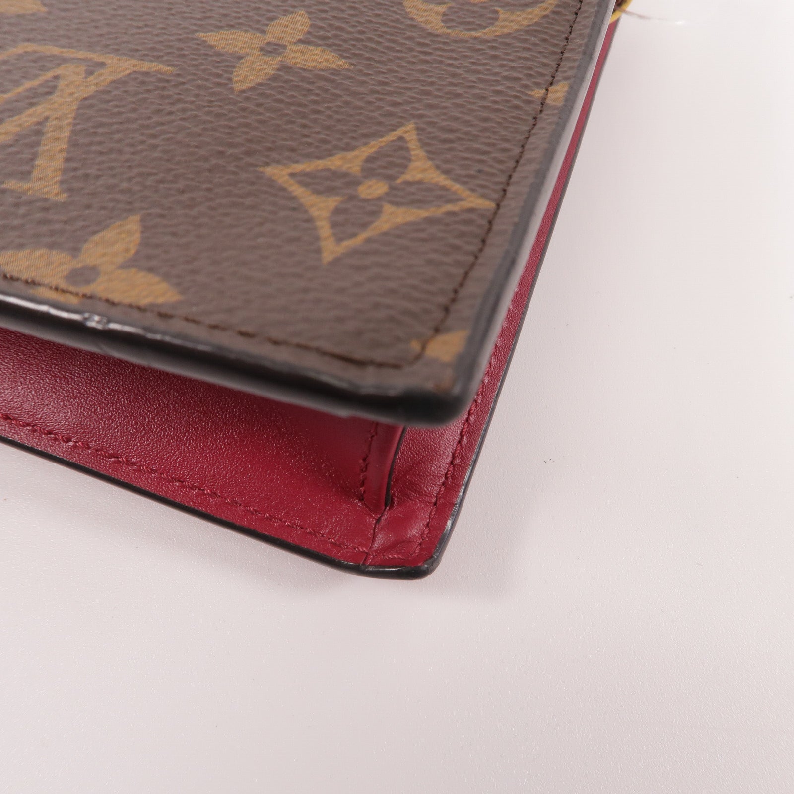 LOUIS VUITTON Monogram Portefeuille Flore鏈帶肩背袋