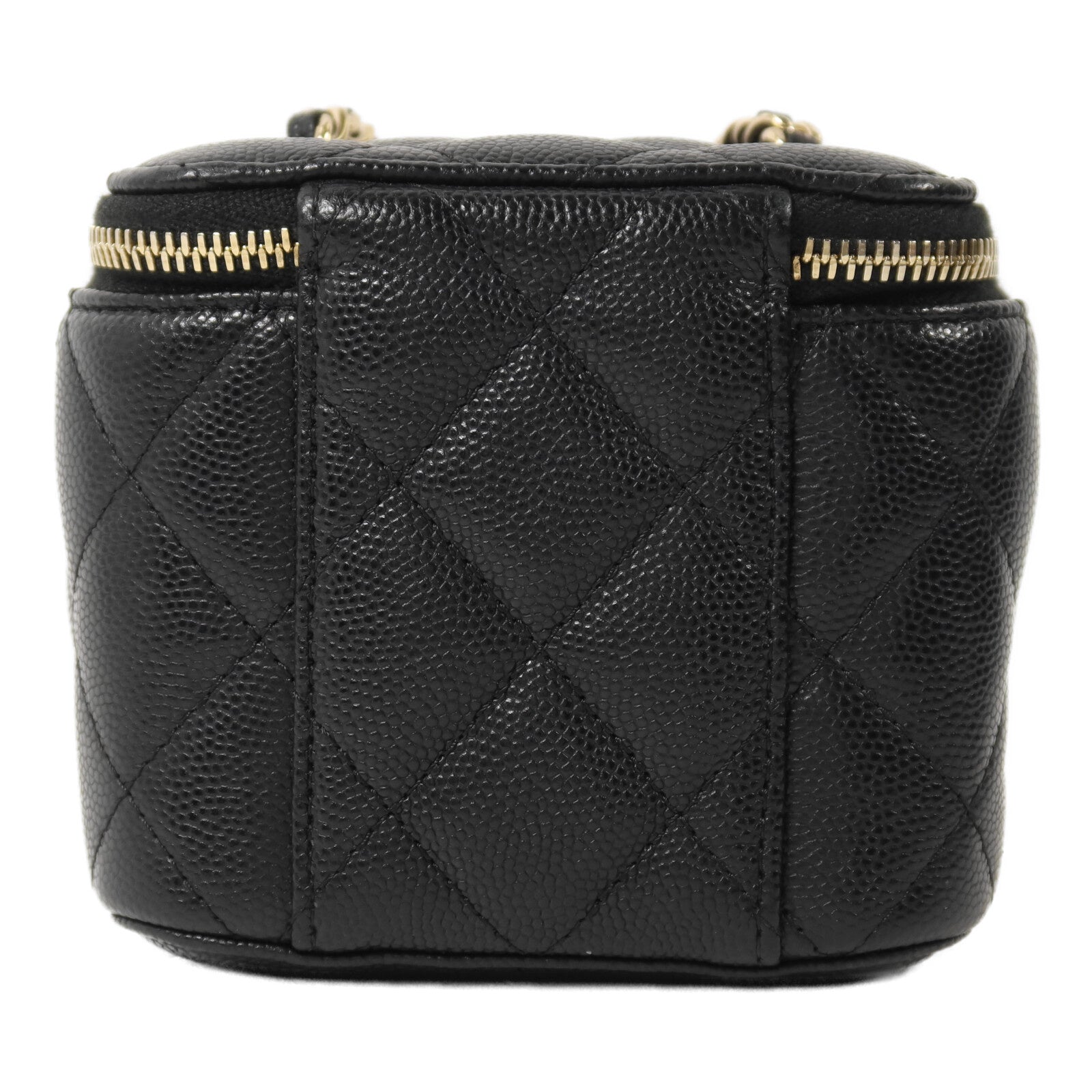 CHANEL 牛皮皮革Vanity Case鏈帶肩背袋