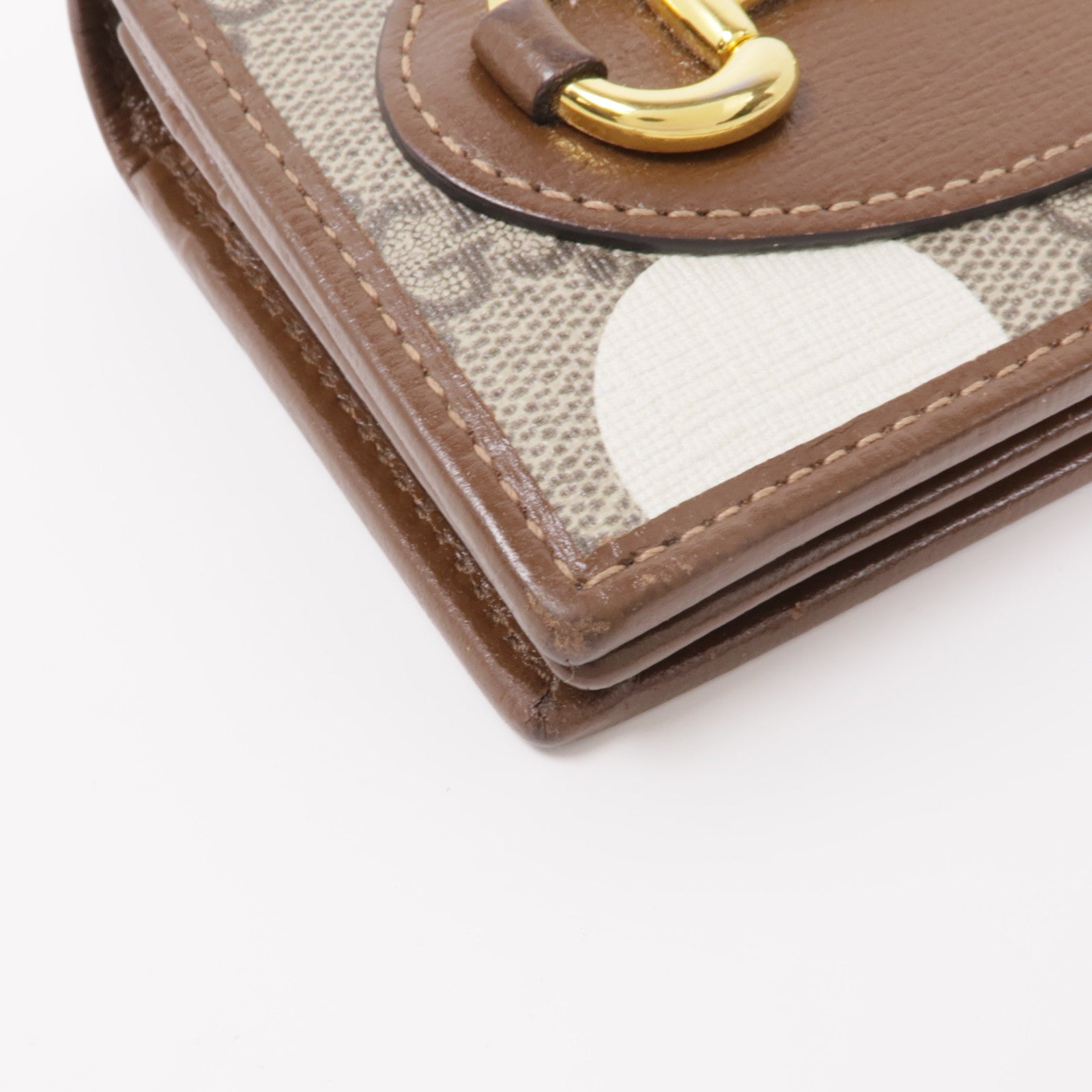 GUCCI 【激減優惠】塗層帆布Wallet金扣錢包