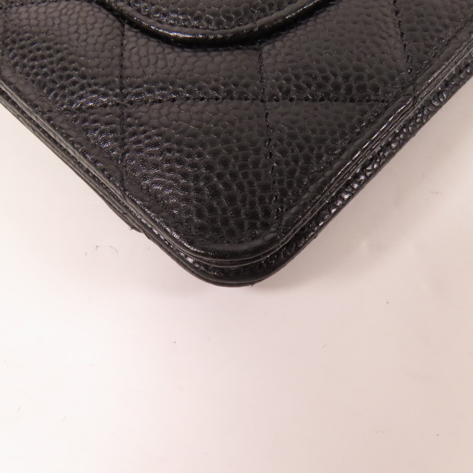 CHANEL 牛皮皮革WOC Wallet On Chain金扣鏈帶肩背袋