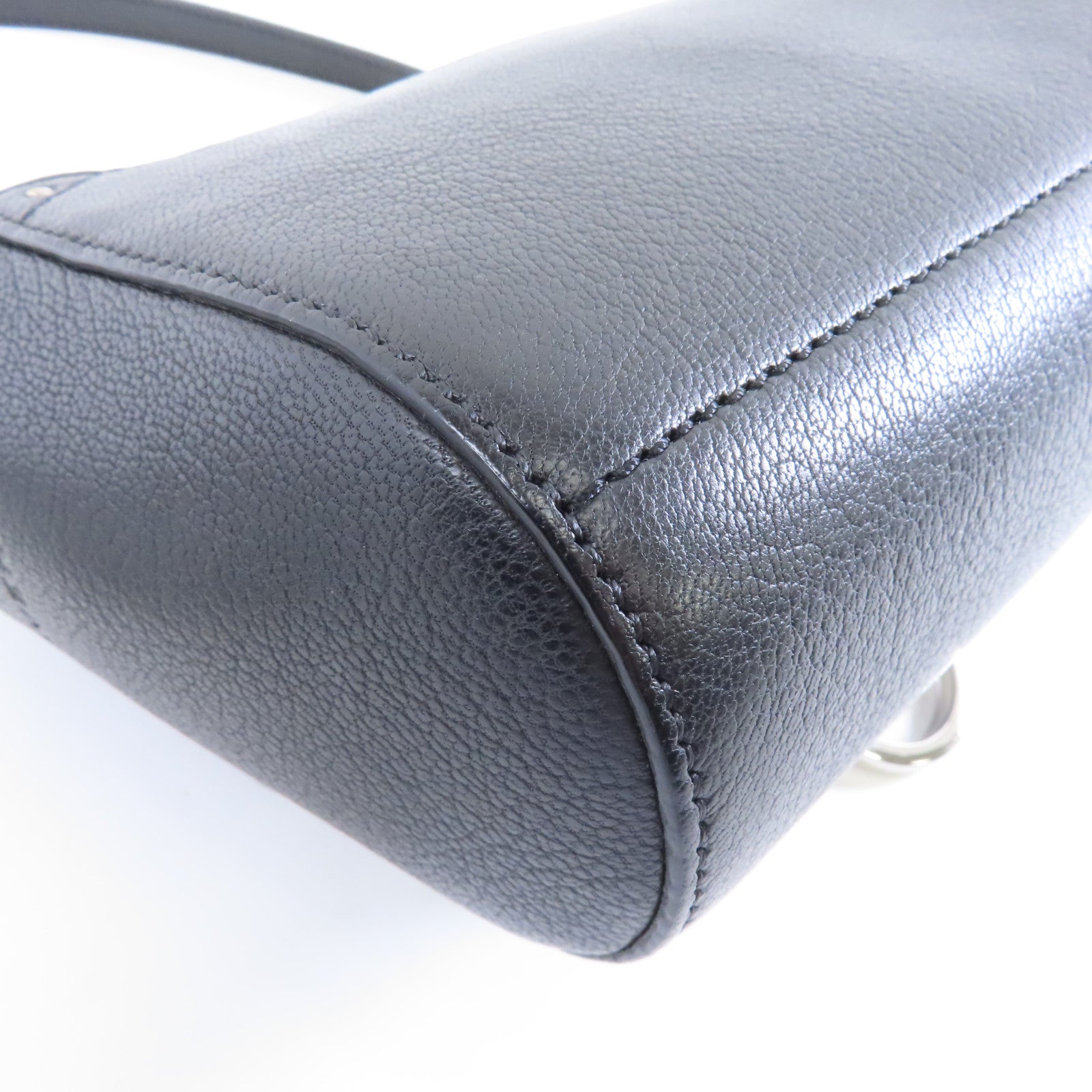 GIVENCHY 【激減優惠】山羊皮皮革Obsedia Crossbody Bag銀扣肩背袋黑色
