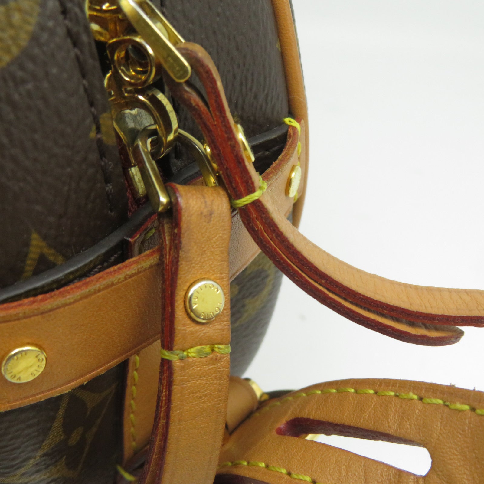 LOUIS VUITTON 【激減優惠】Monogram Boite Chapeau Souple MM金扣肩背袋啡色