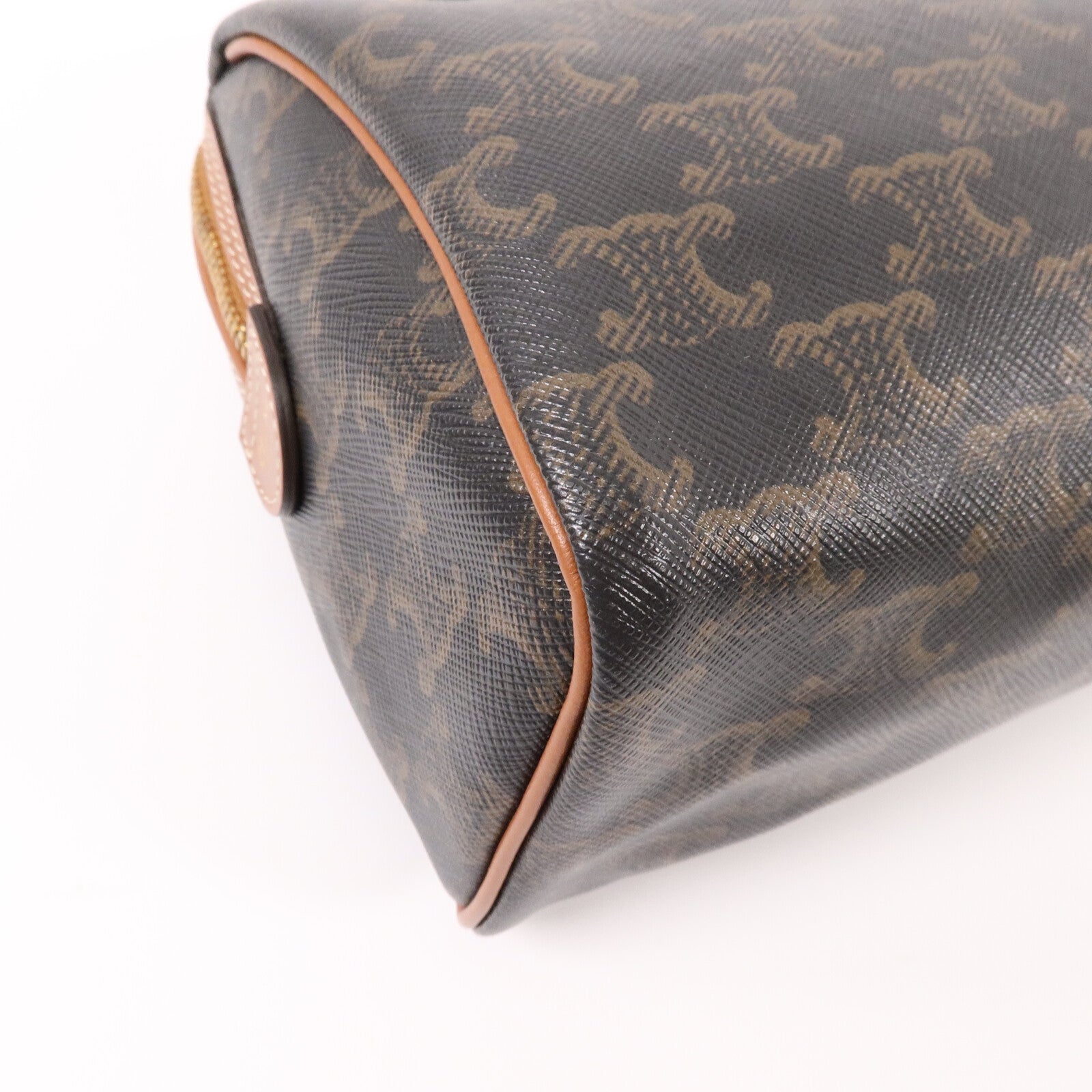 CELINE 塗層帆布Mini Boston In Triomphe手挽肩背兩用袋