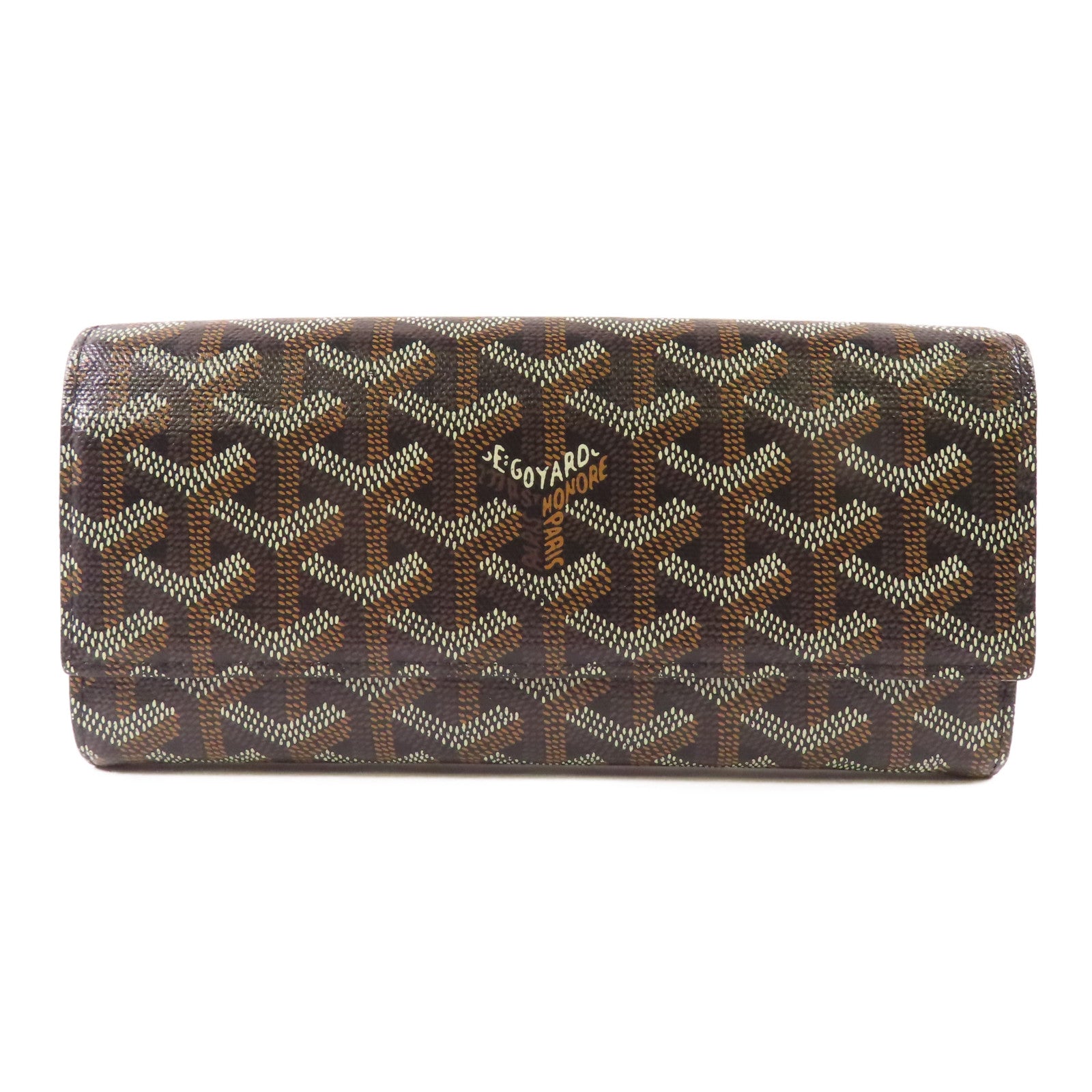 GOYARD 塗層帆布Long Wallet銀扣長錢包