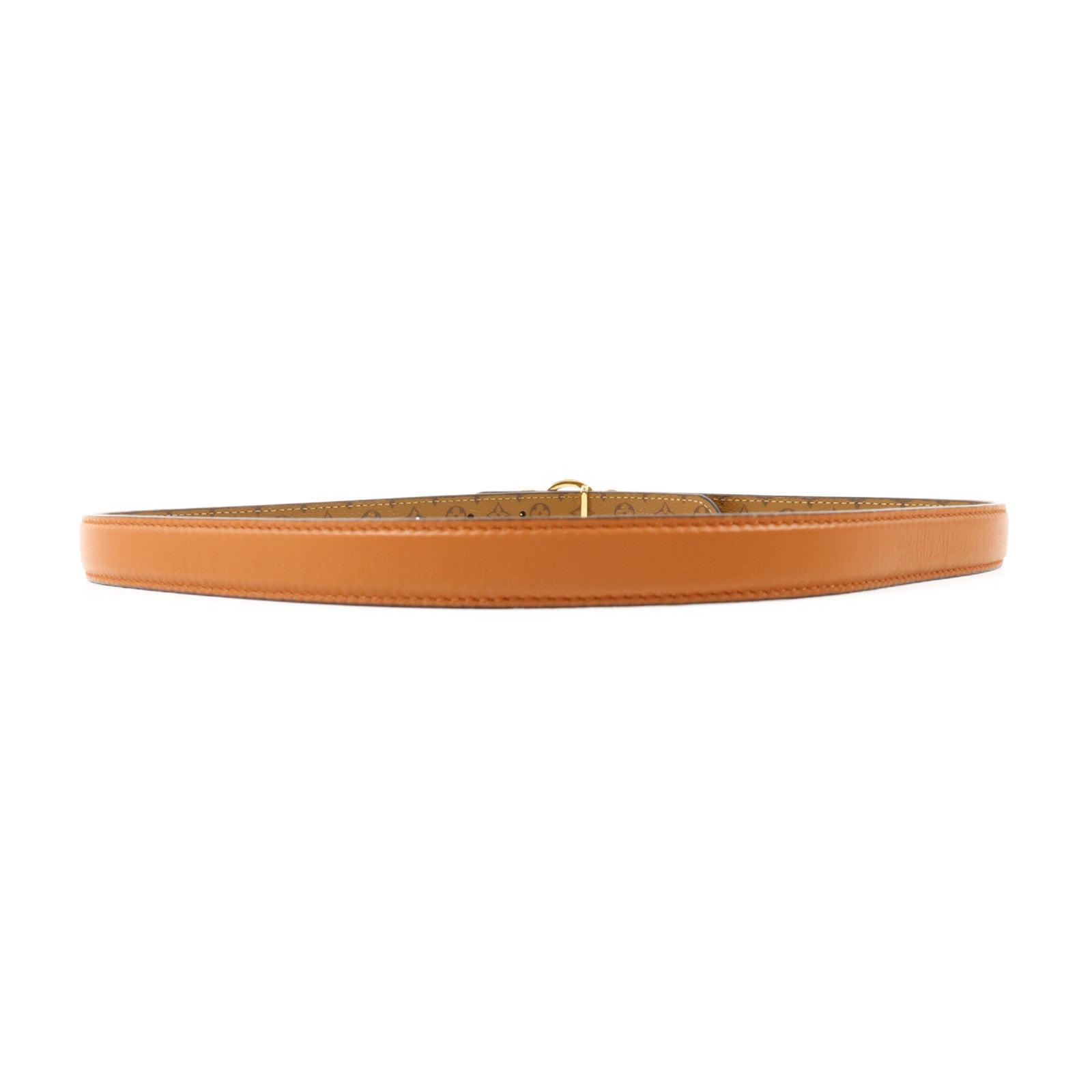 LOUIS VUITTON Monogram Reverse Trio Belt金扣皮帶