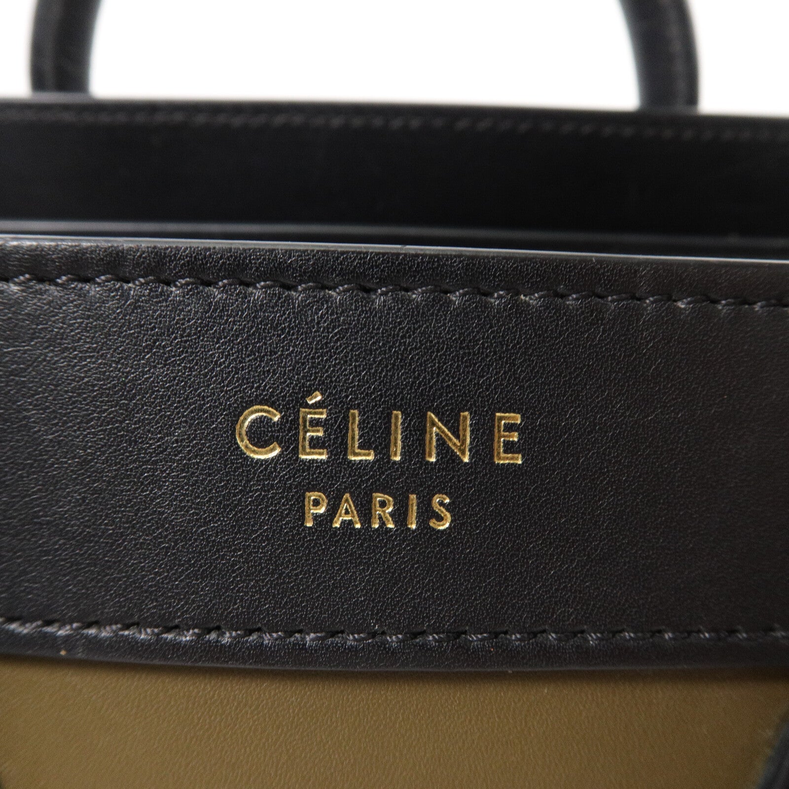 CELINE 牛皮皮革Nano Luggage手挽肩背兩用袋