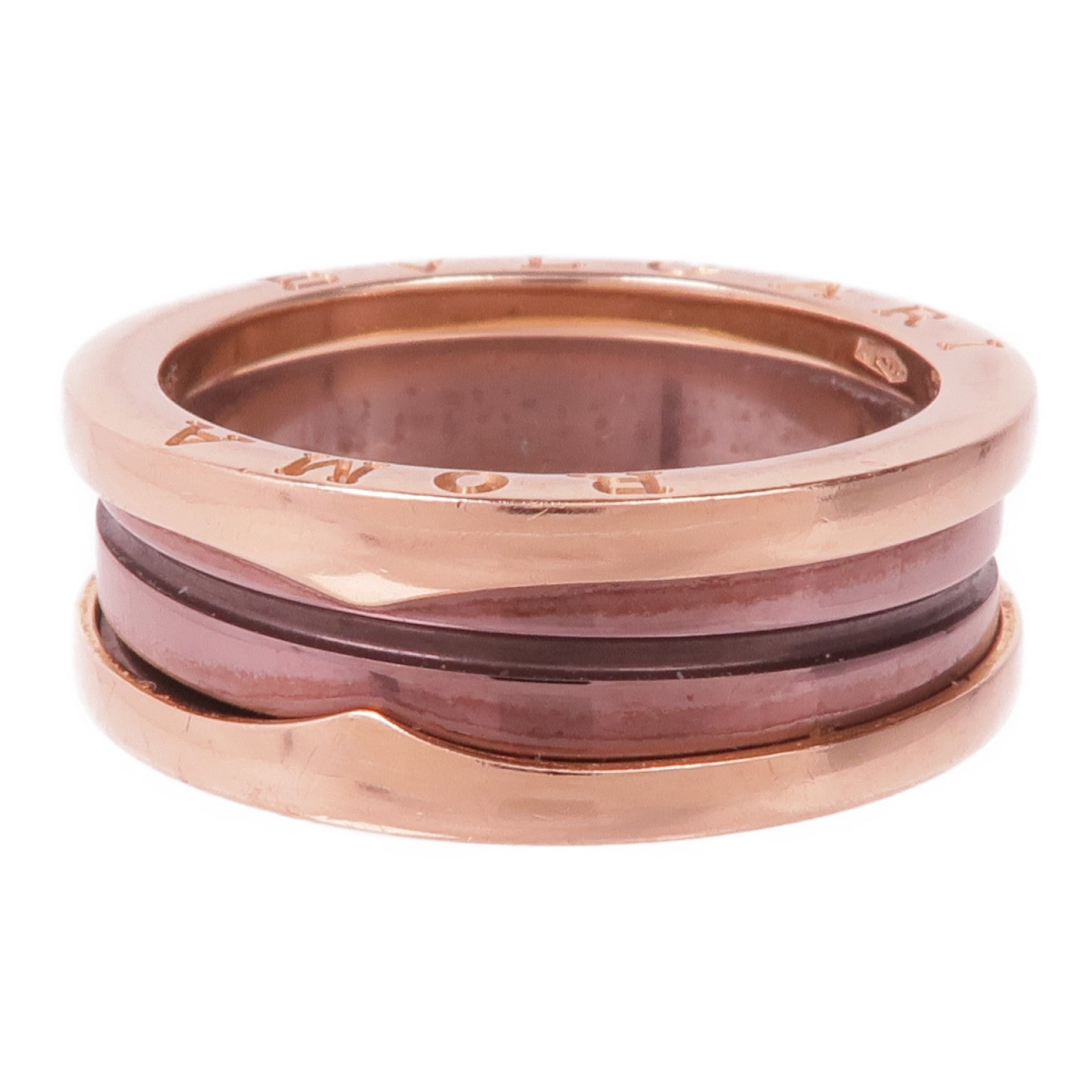 BVLGARI 18K玫瑰金/金屬B.zero1 Ring戒指Bvlgari#62/US#9.75