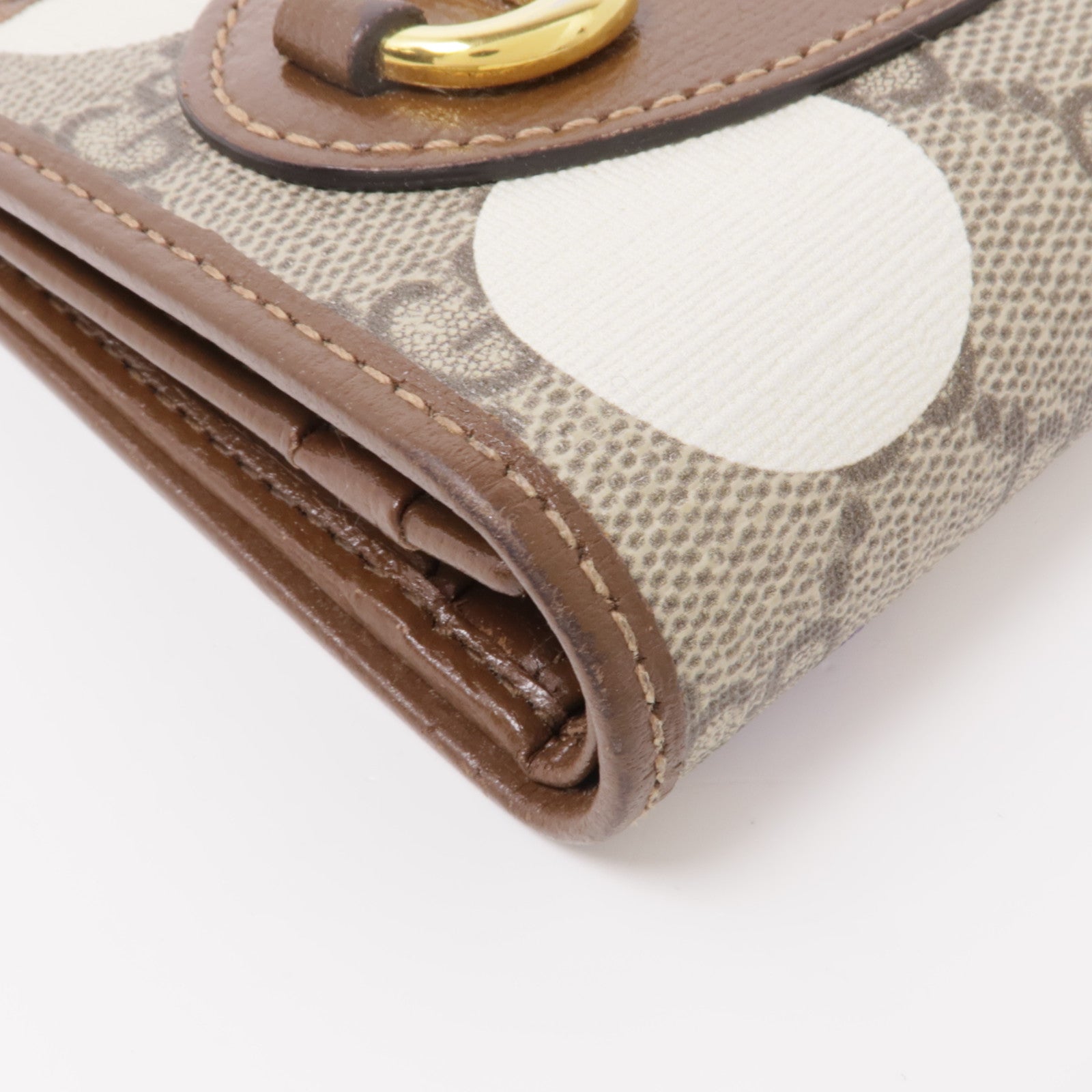 GUCCI 【激減優惠】塗層帆布Wallet金扣錢包