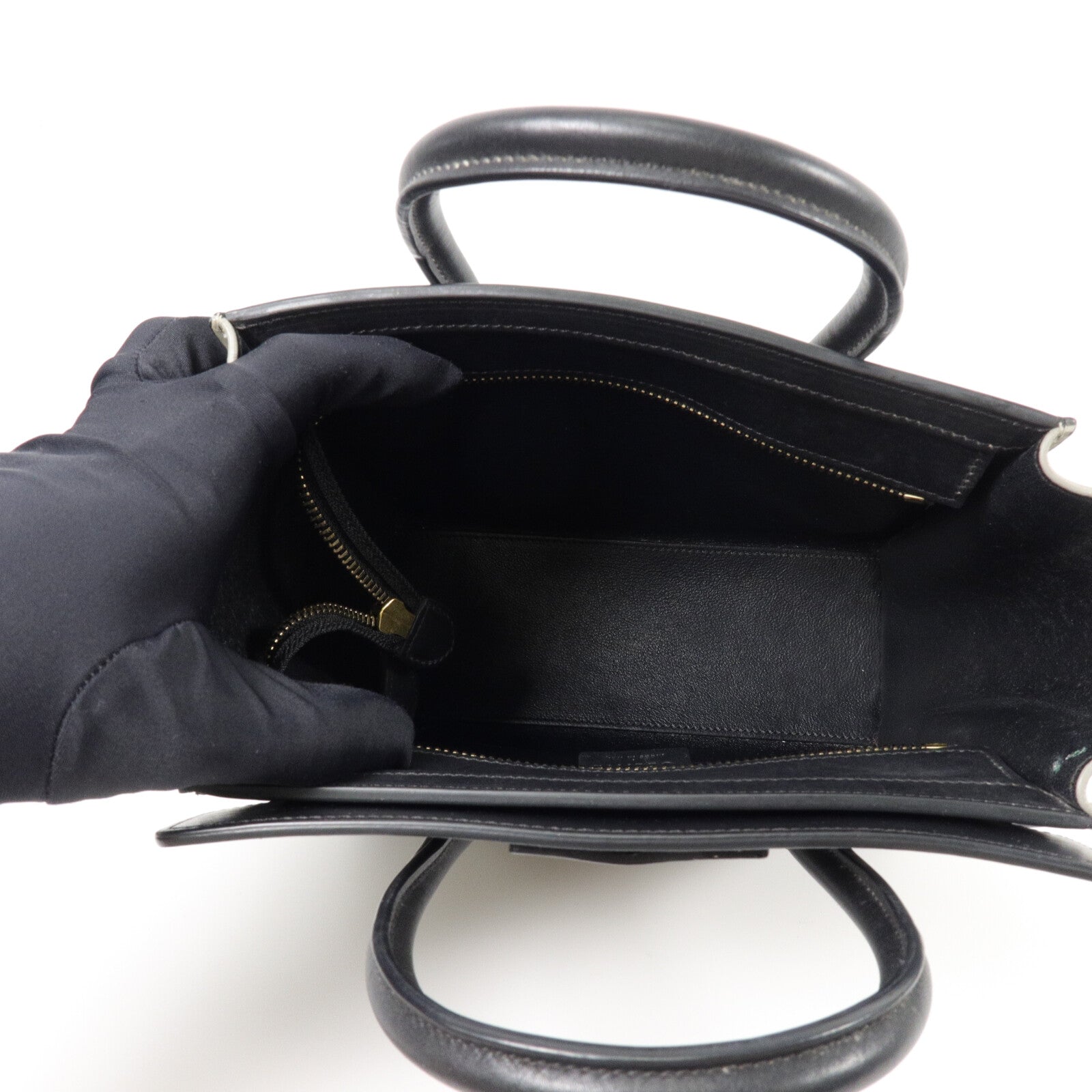 CELINE 牛皮皮革Nano Luggage手挽肩背兩用袋