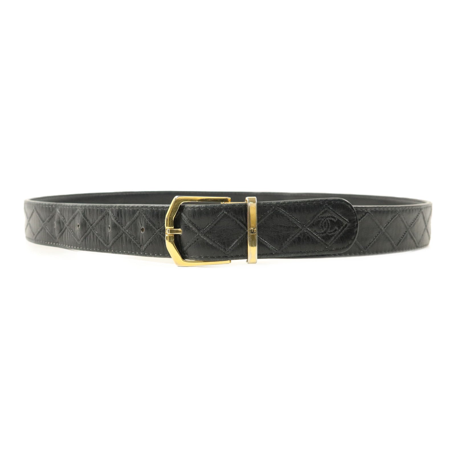 CHANEL 牛皮皮革Vintage Belt皮帶