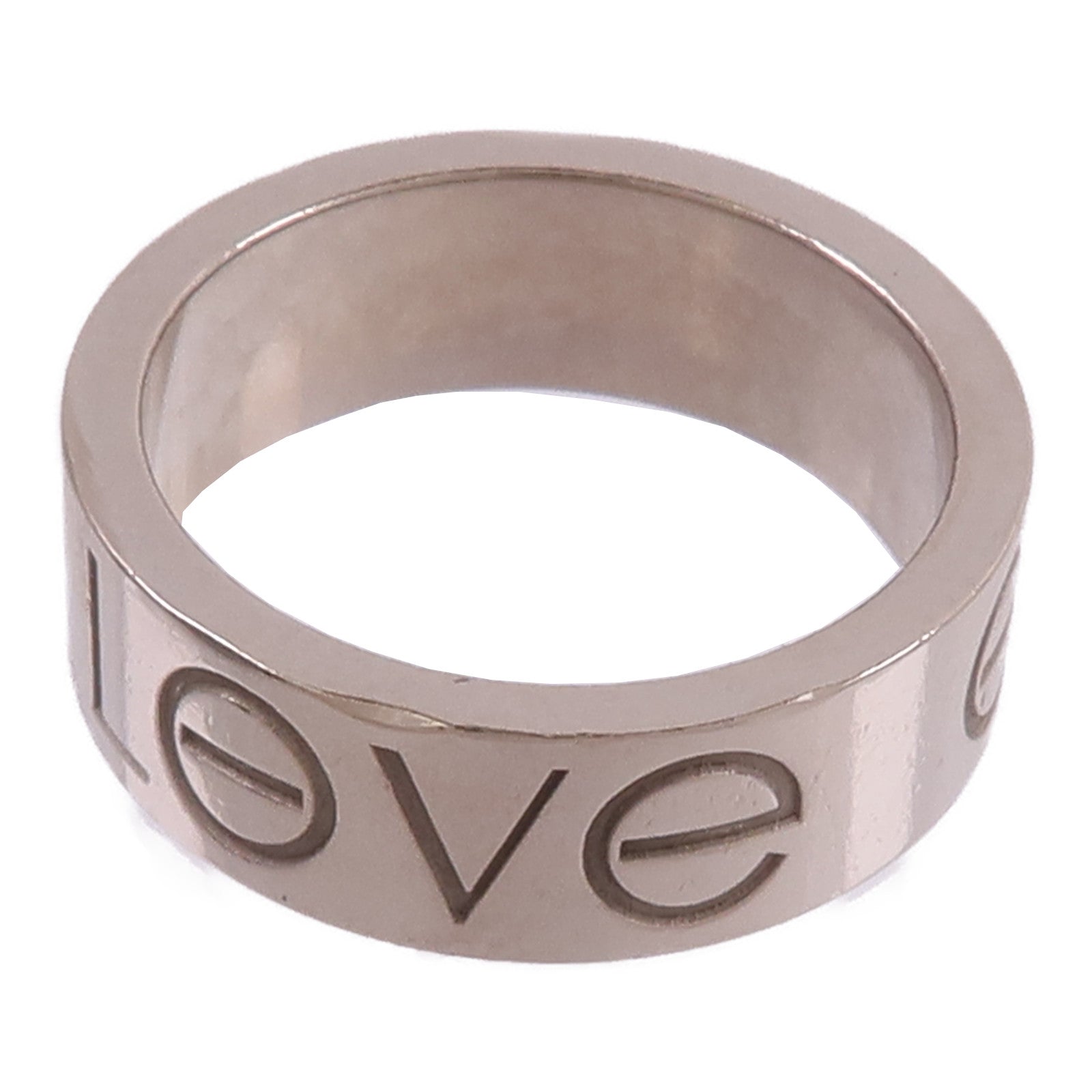 CARTIER 18K白金Love Ring戒指