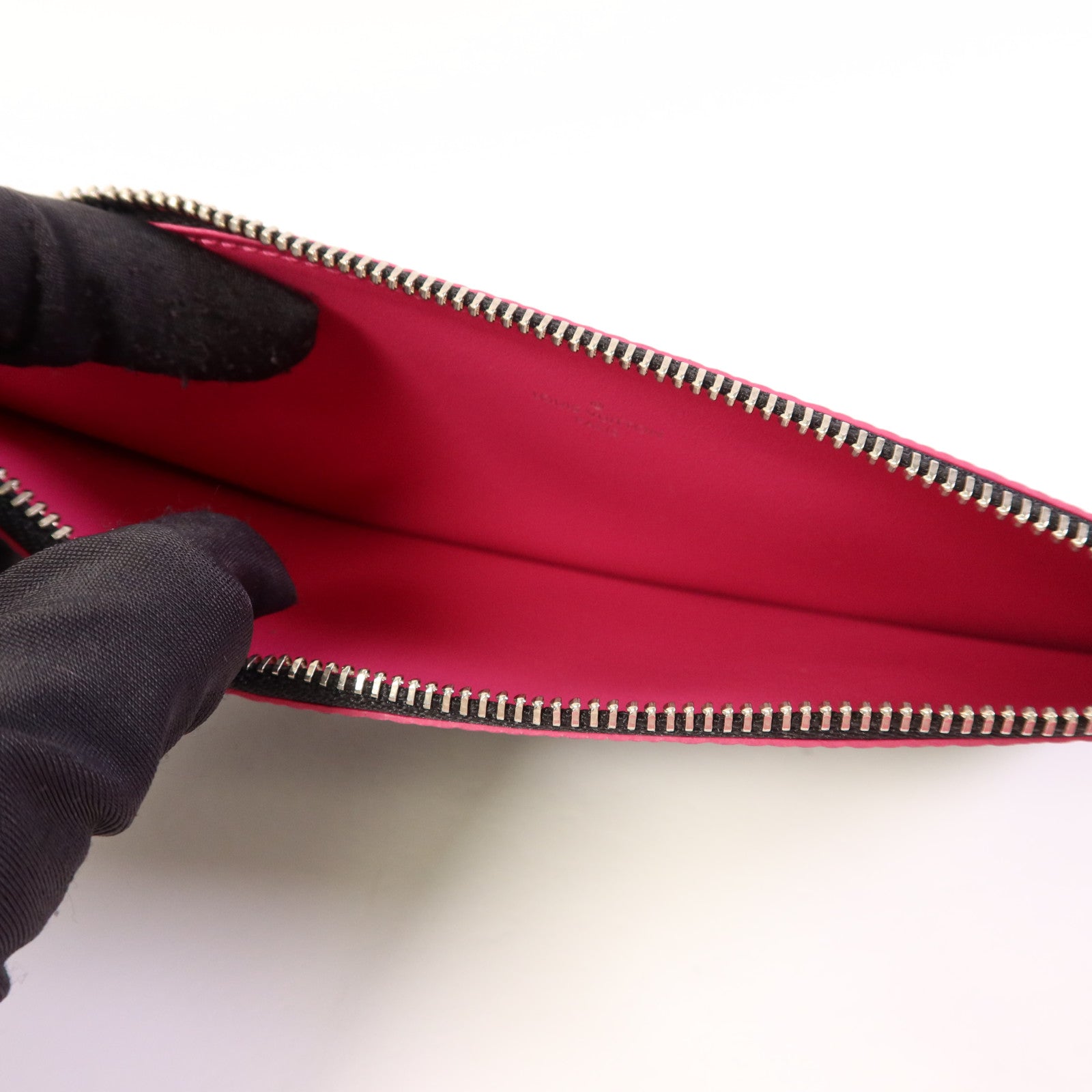 LOUIS VUITTON Epi Pochette Felicie銀扣鏈帶肩背袋