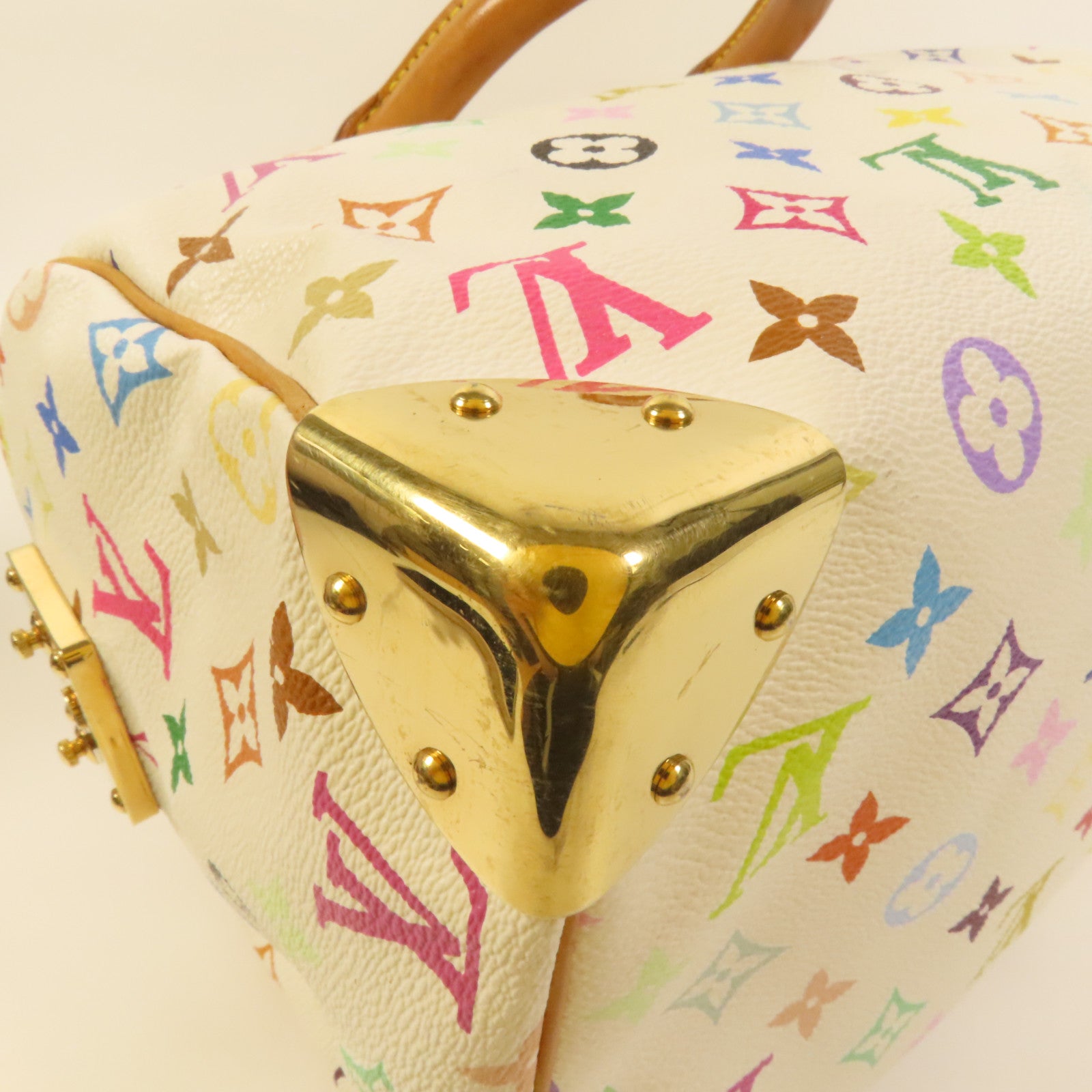 LOUIS VUITTON Monogram Multicolore Speedy 30金扣手挽袋