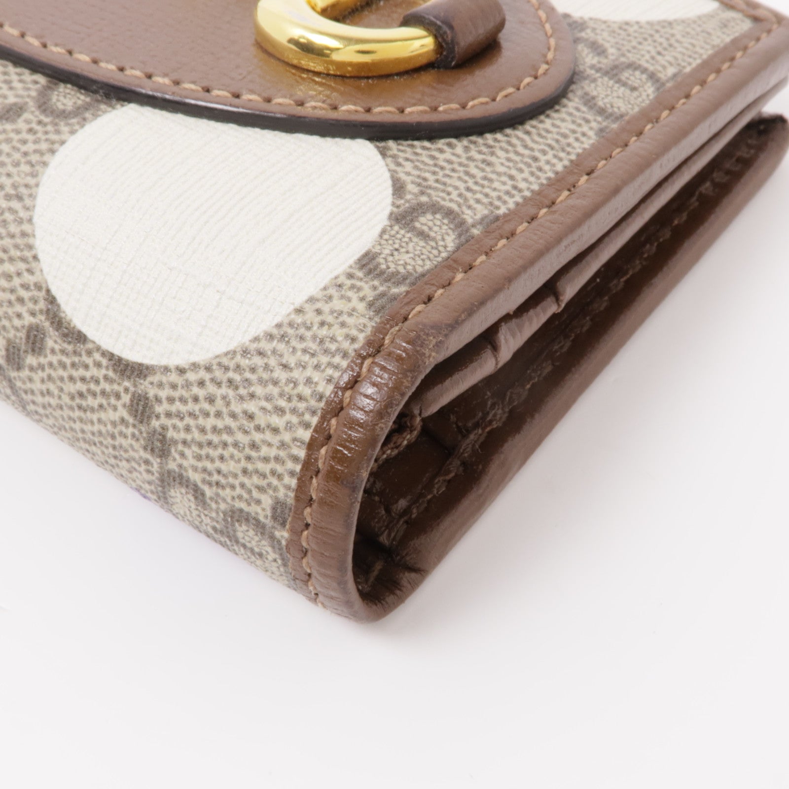 GUCCI 【激減優惠】塗層帆布Wallet金扣錢包