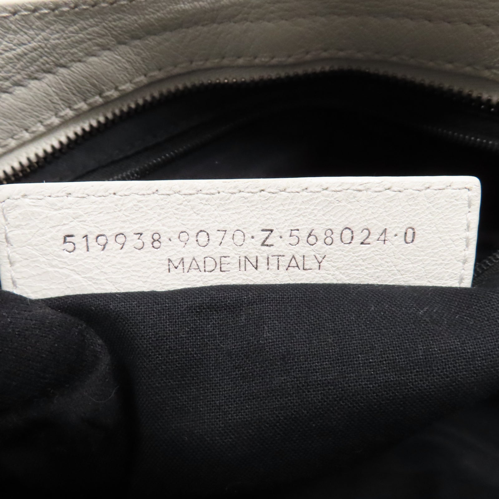BALENCIAGA 羊皮皮革City銀扣手挽肩背兩用袋白色
