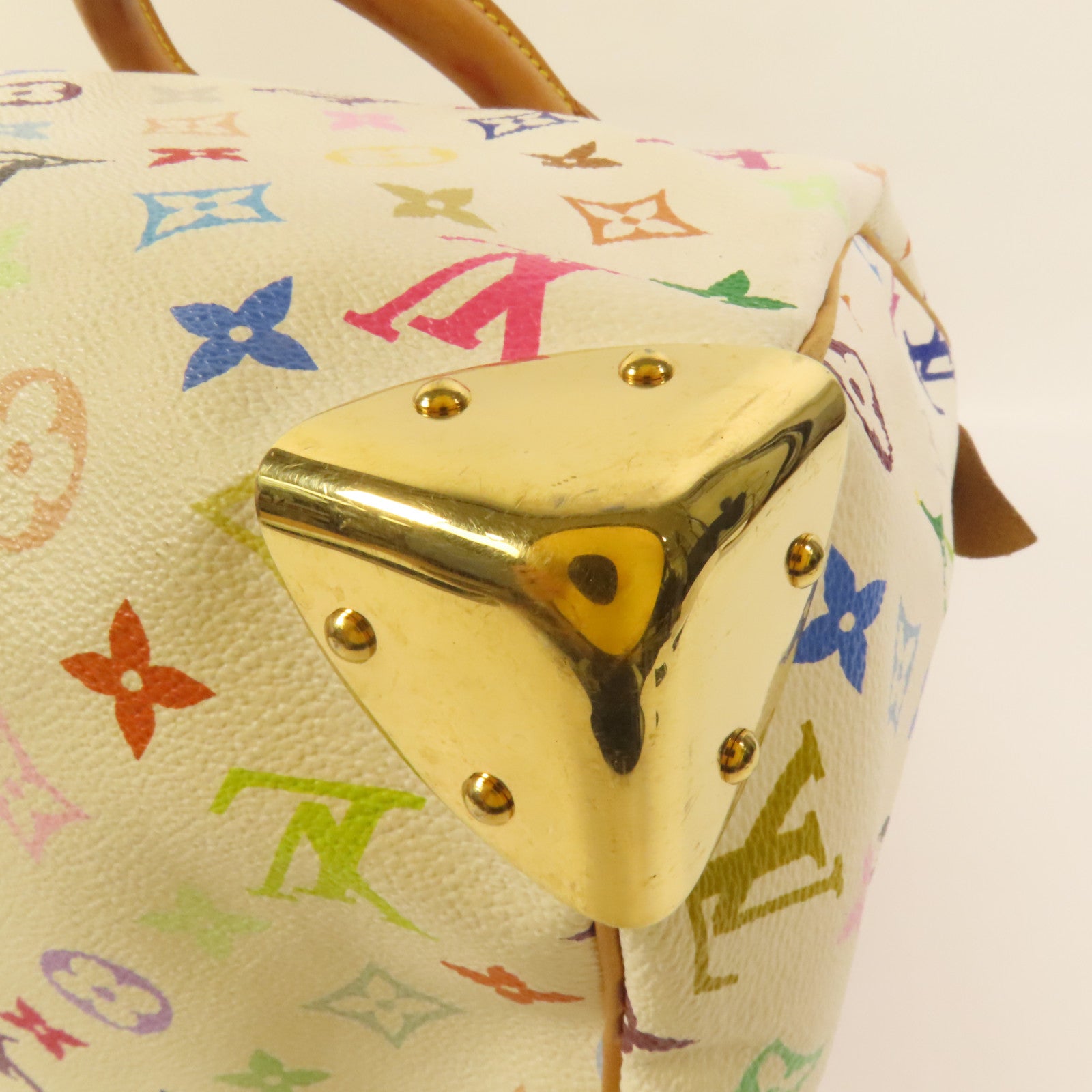 LOUIS VUITTON Monogram Multicolore Speedy 30金扣手挽袋