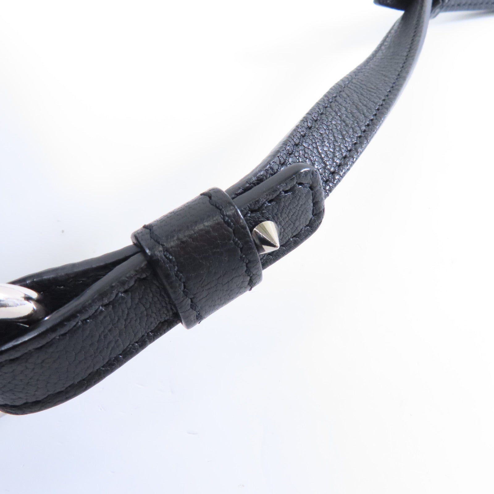GIVENCHY 【激減優惠】山羊皮皮革Obsedia Crossbody Bag銀扣肩背袋黑色