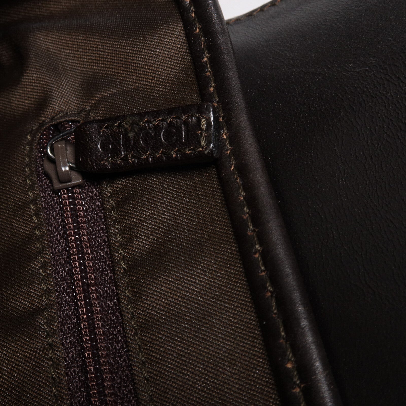 GUCCI 帆布/皮革Shoulder Bag肩背袋