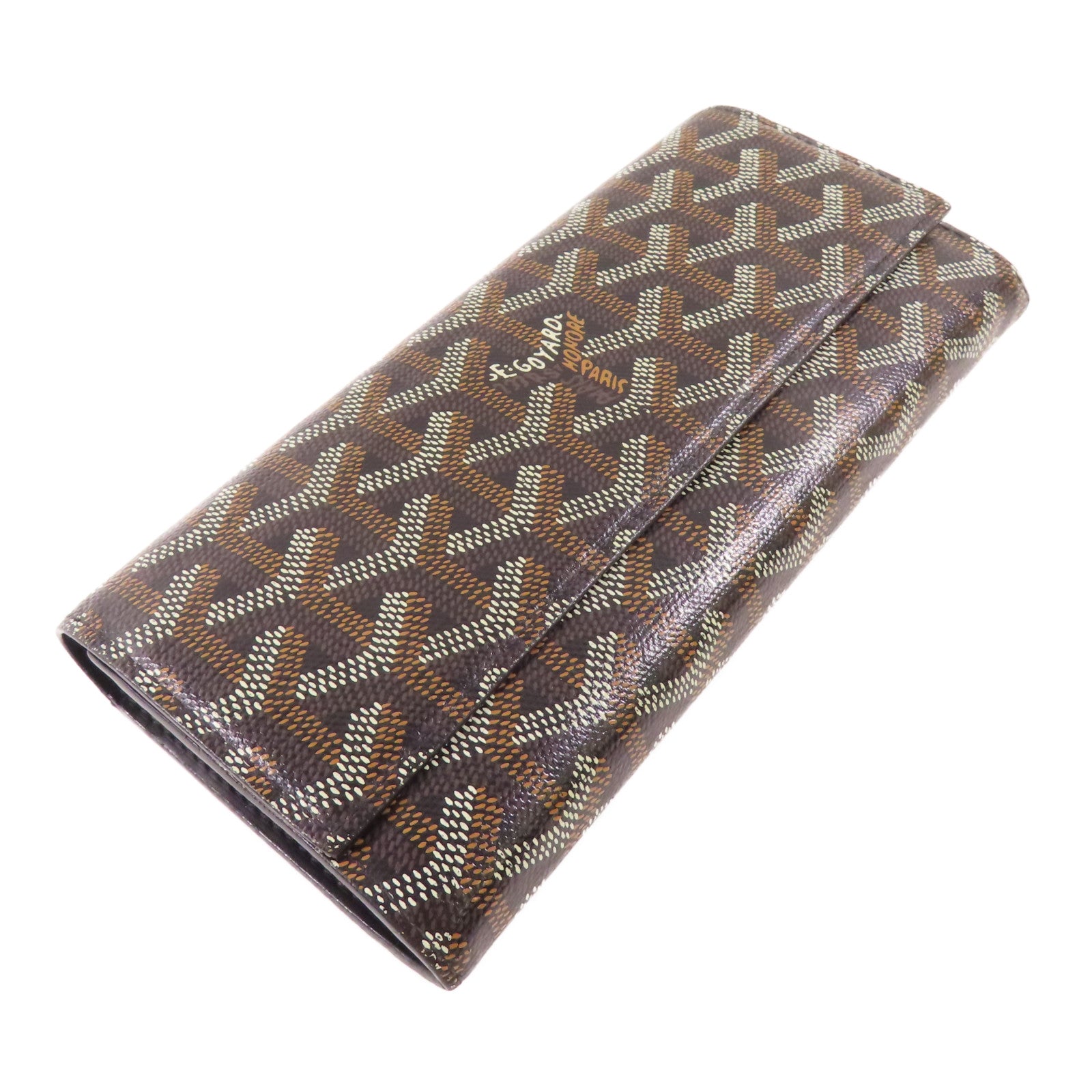 GOYARD 塗層帆布Long Wallet銀扣長錢包